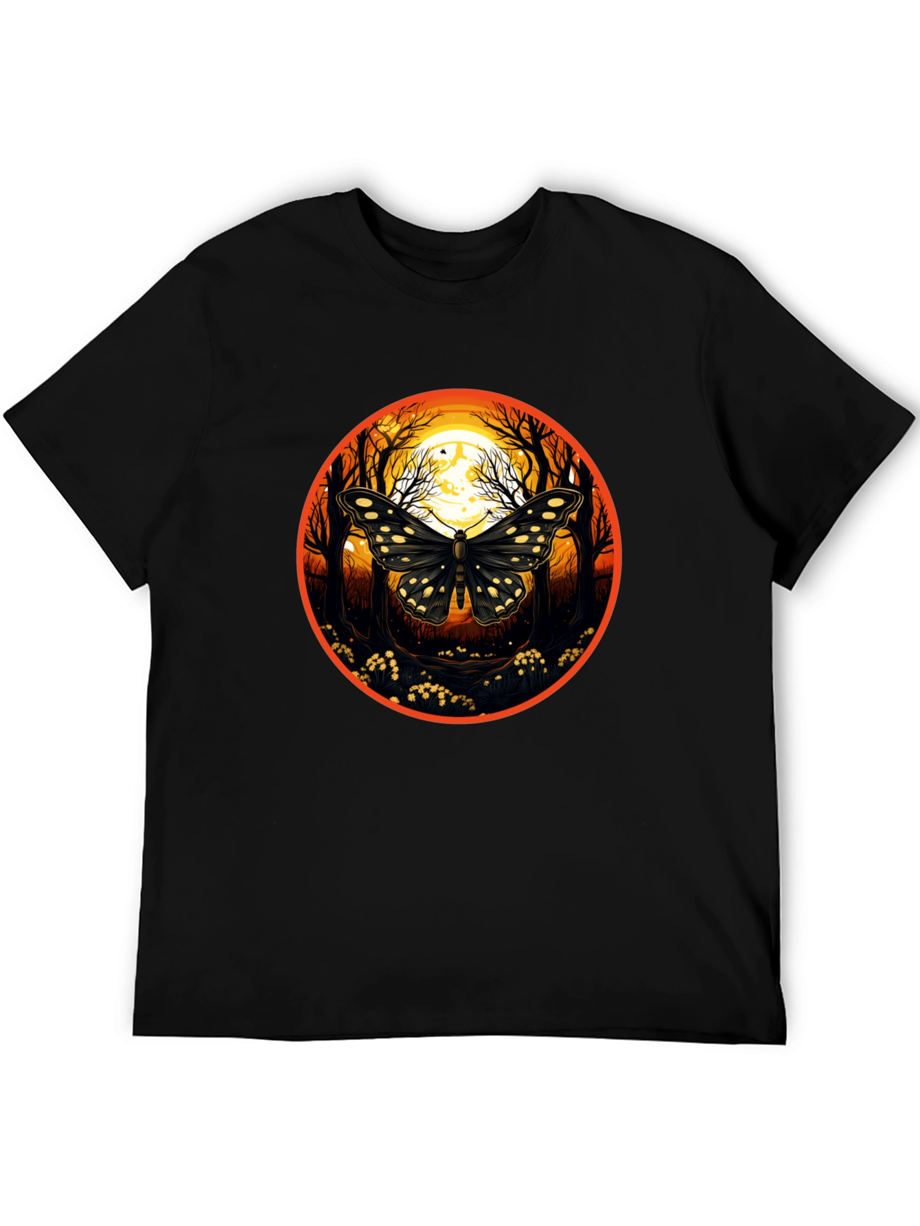Butterfly Moon T-Shirt - Nature Inspired Graphic Tee