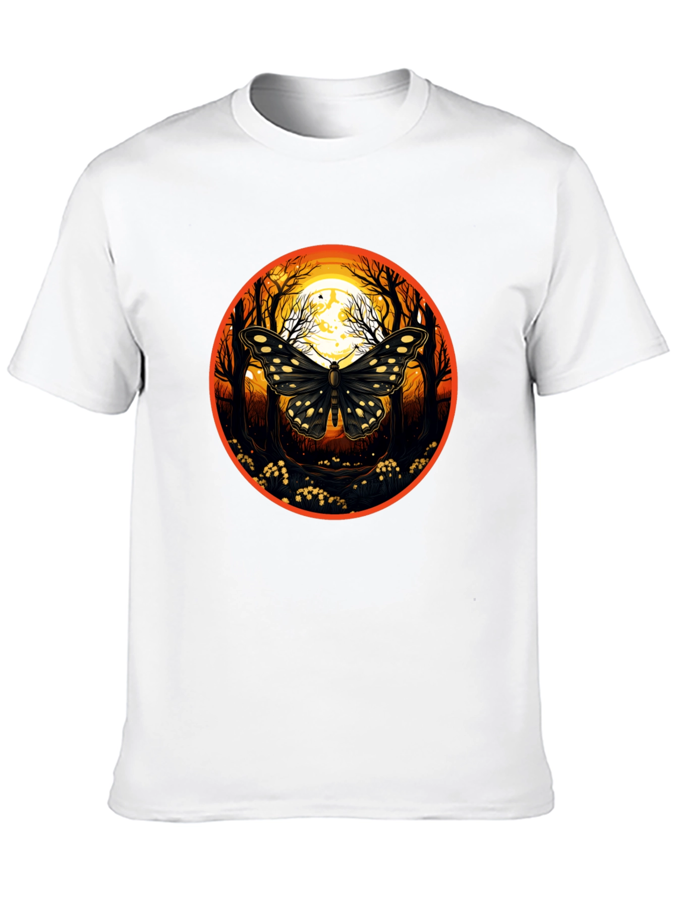 Butterfly Moon T-Shirt - Nature Inspired Graphic Tee