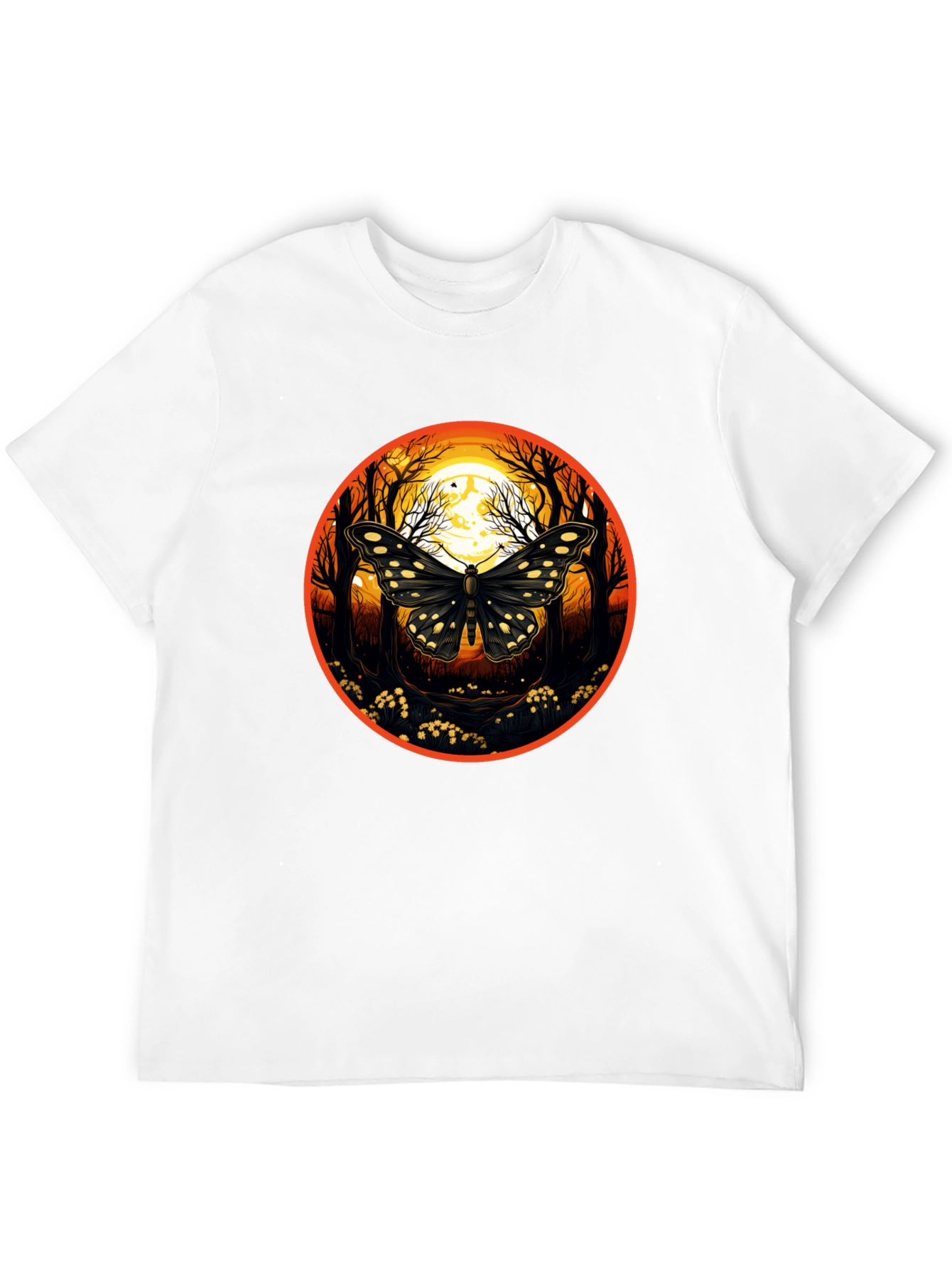 Butterfly Moon T-Shirt - Nature Inspired Graphic Tee