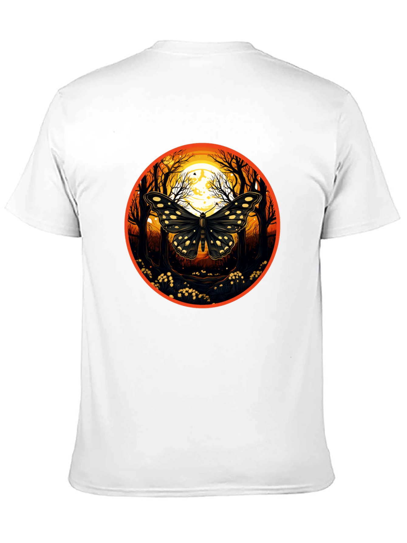 Butterfly Moon T-Shirt - Nature Inspired Graphic Tee