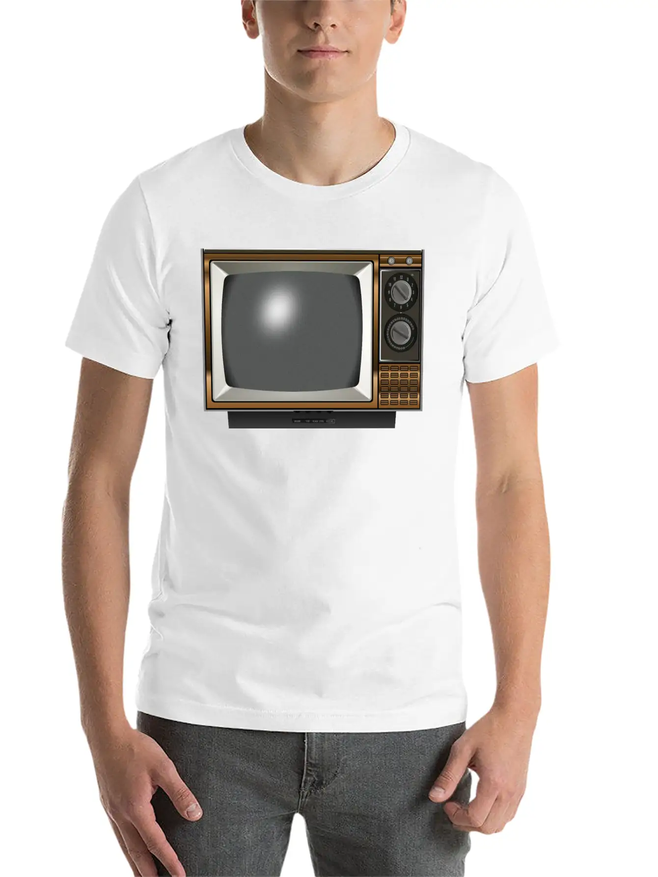 Old TV 2 Comfortable Minimalist Graphic Tee – Summer Style Essential