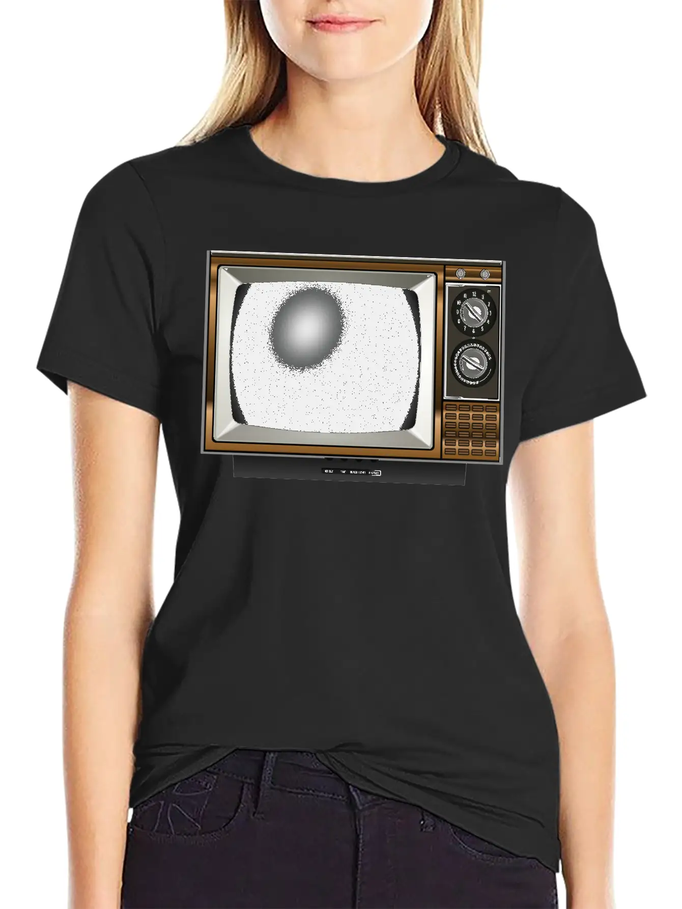 Old TV 2 Comfortable Minimalist Graphic Tee – Summer Style Essential