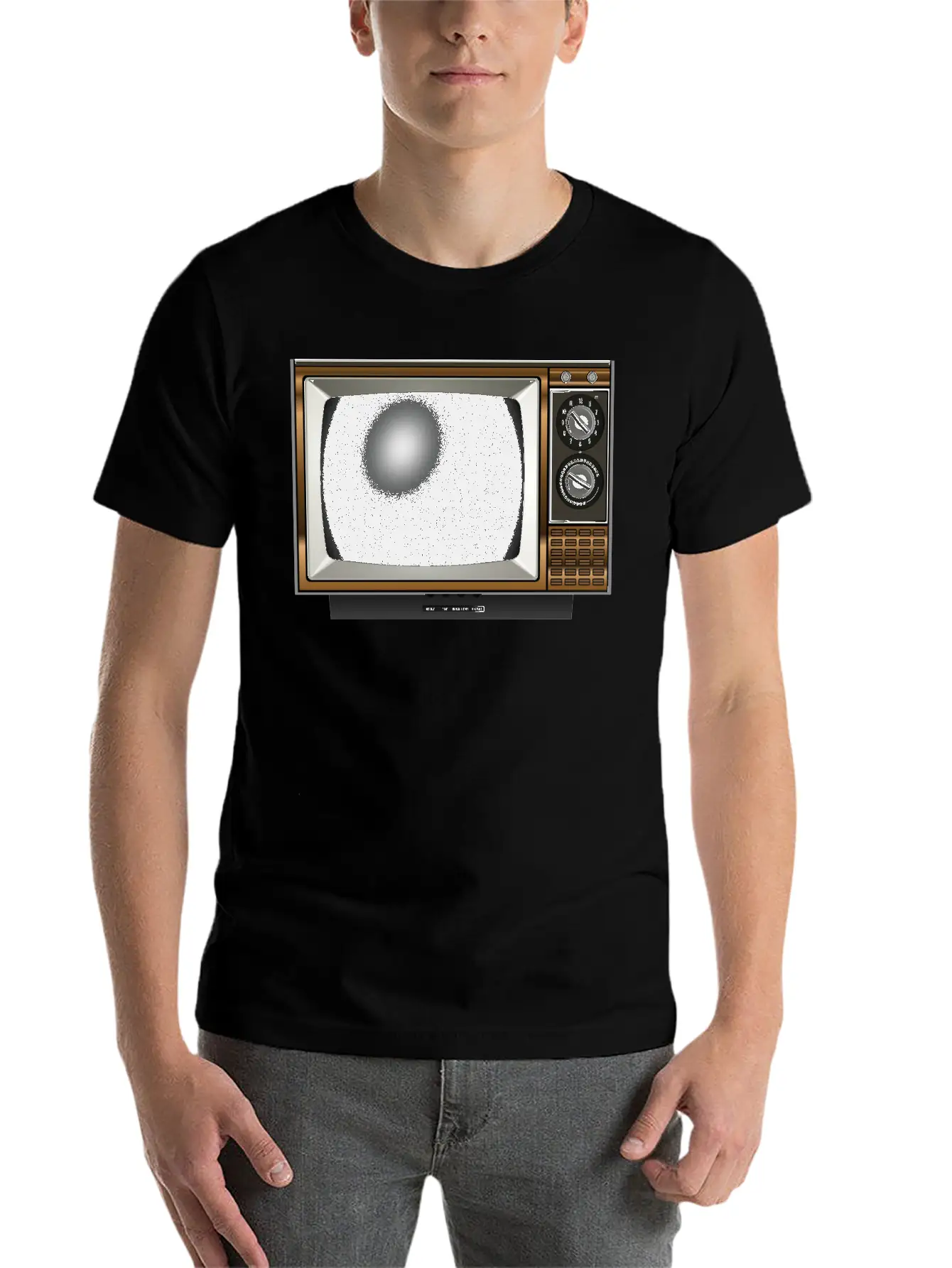 Old TV 2 Comfortable Minimalist Graphic Tee – Summer Style Essential