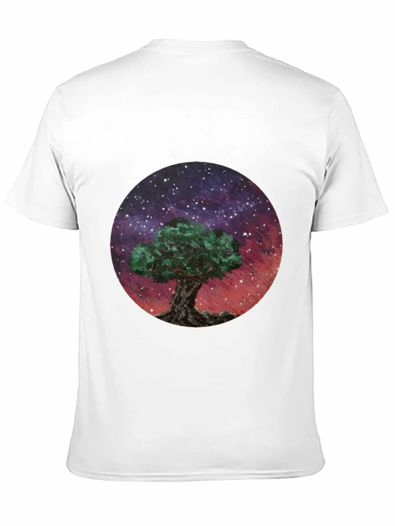Olive Tree Under The Nightsky Stylish Everyday T-Shirt – Unisex Basic Cotton Tee