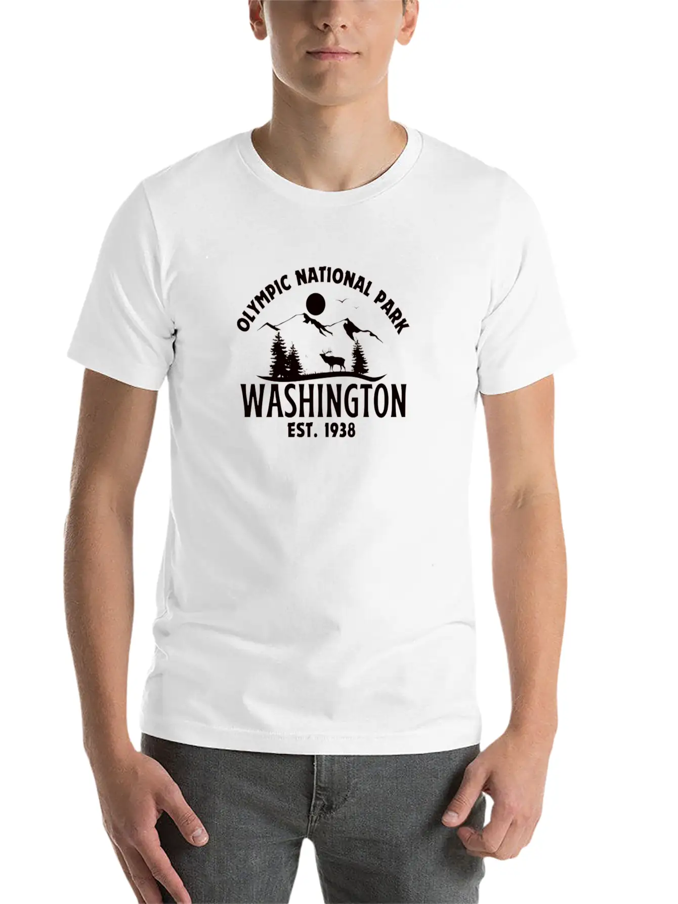 Olympic National Park Basic Graphic T-Shirt – Daily Comfort In Soft Cotton