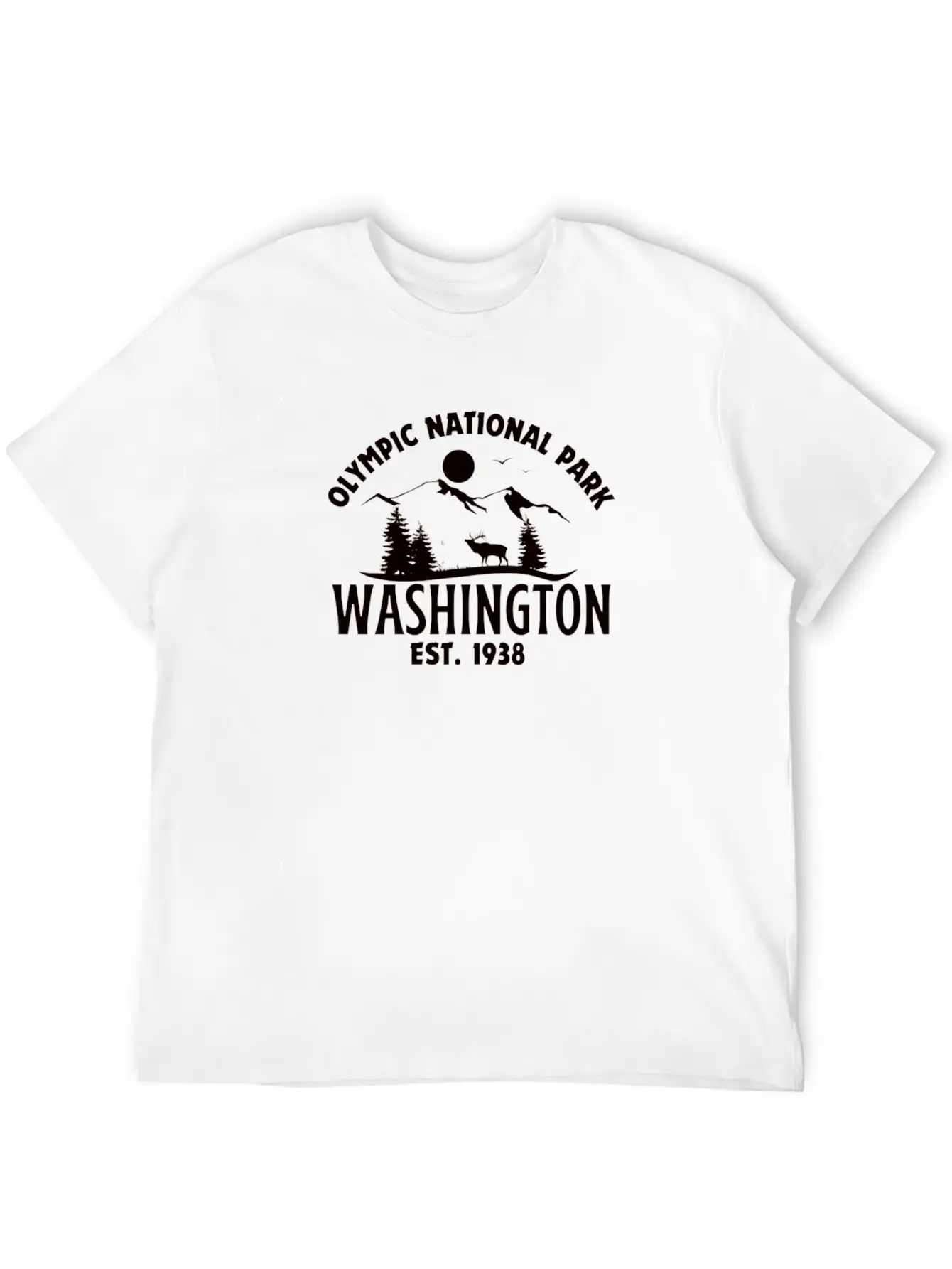 Olympic National Park Basic Graphic T-Shirt – Daily Comfort In Soft Cotton