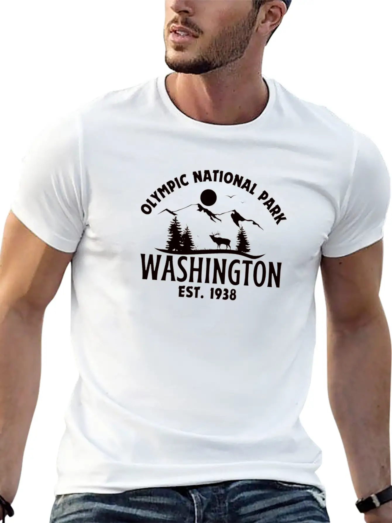 Olympic National Park Basic Graphic T-Shirt – Daily Comfort In Soft Cotton