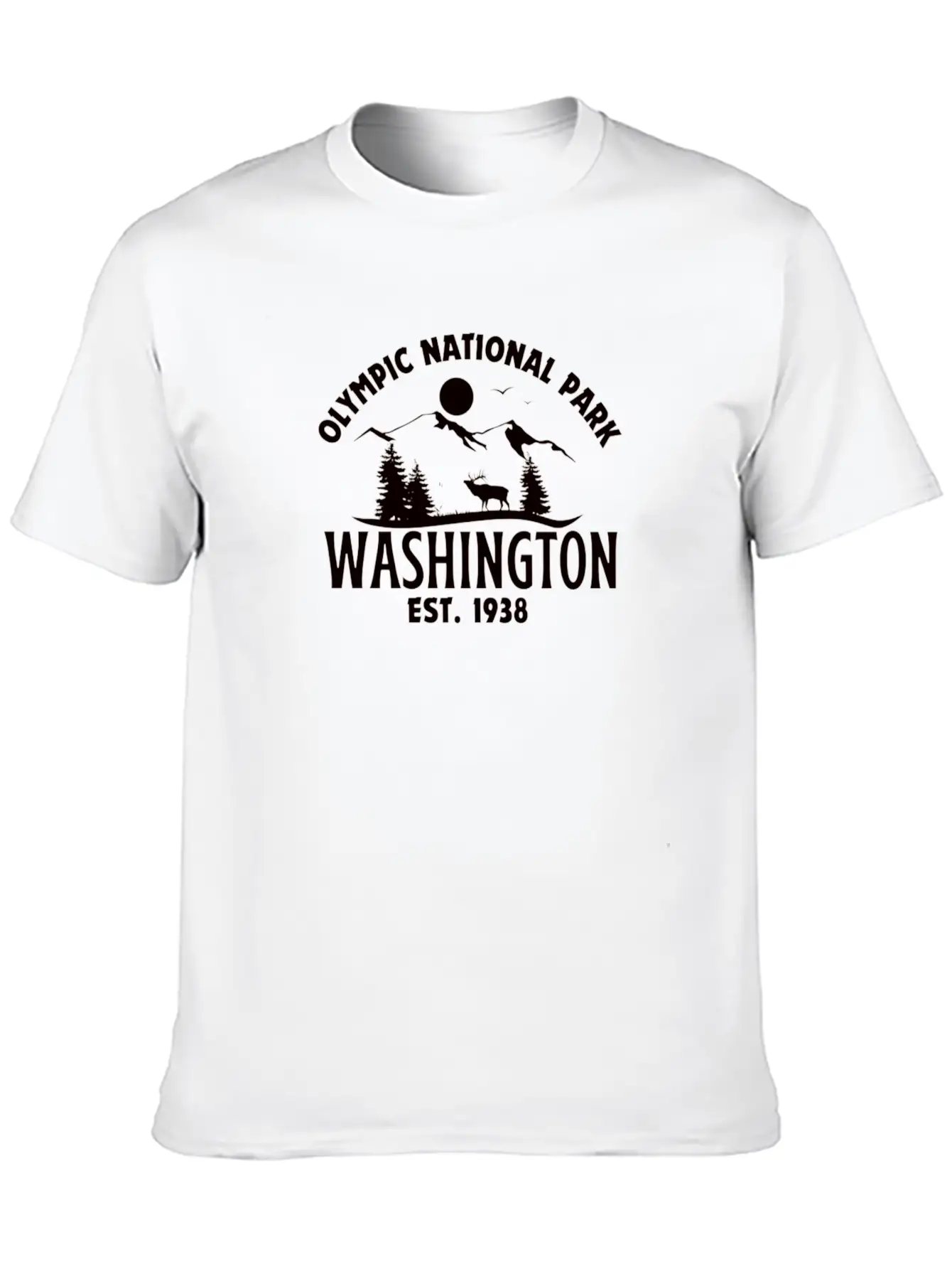 Olympic National Park Basic Graphic T-Shirt – Daily Comfort In Soft Cotton