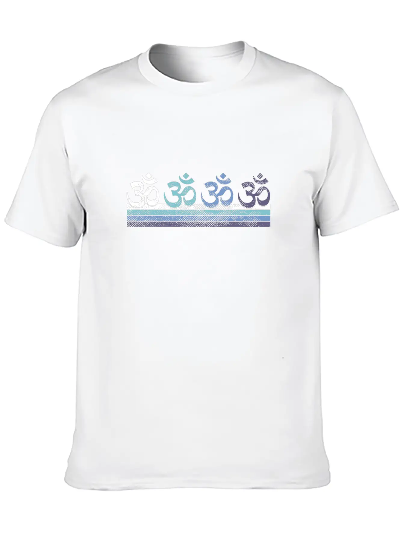 Om Symbol Gradient Stylish Everyday T-Shirt – Unisex Basic Cotton Tee