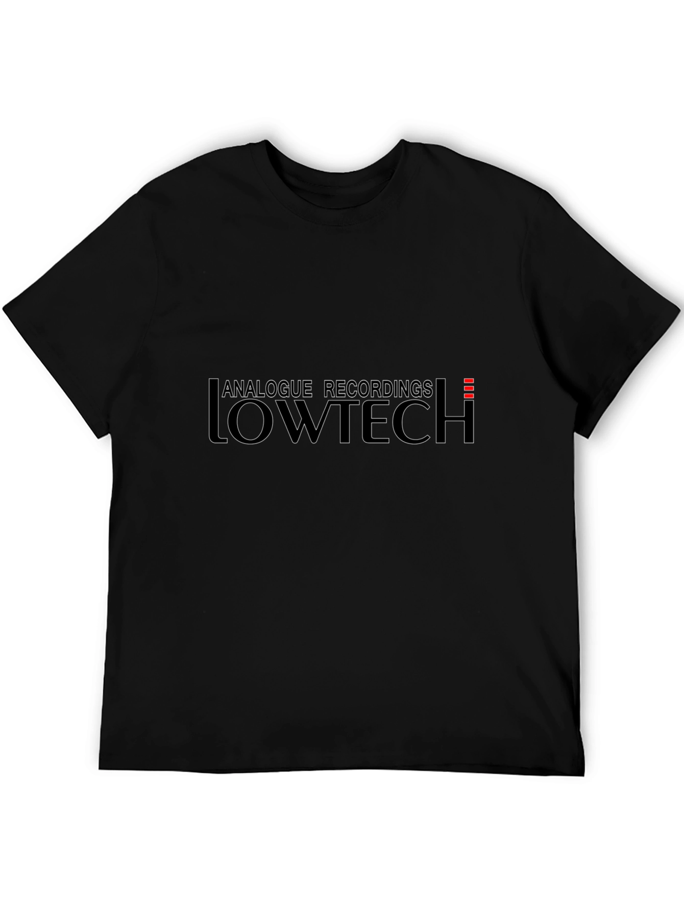 Analogue Recordings Lowtech Black T-Shirt