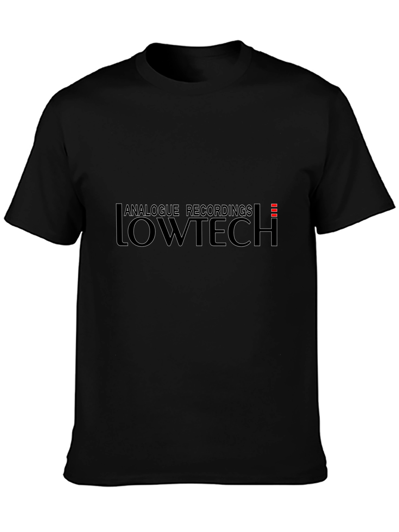 Analogue Recordings Lowtech Black T-Shirt