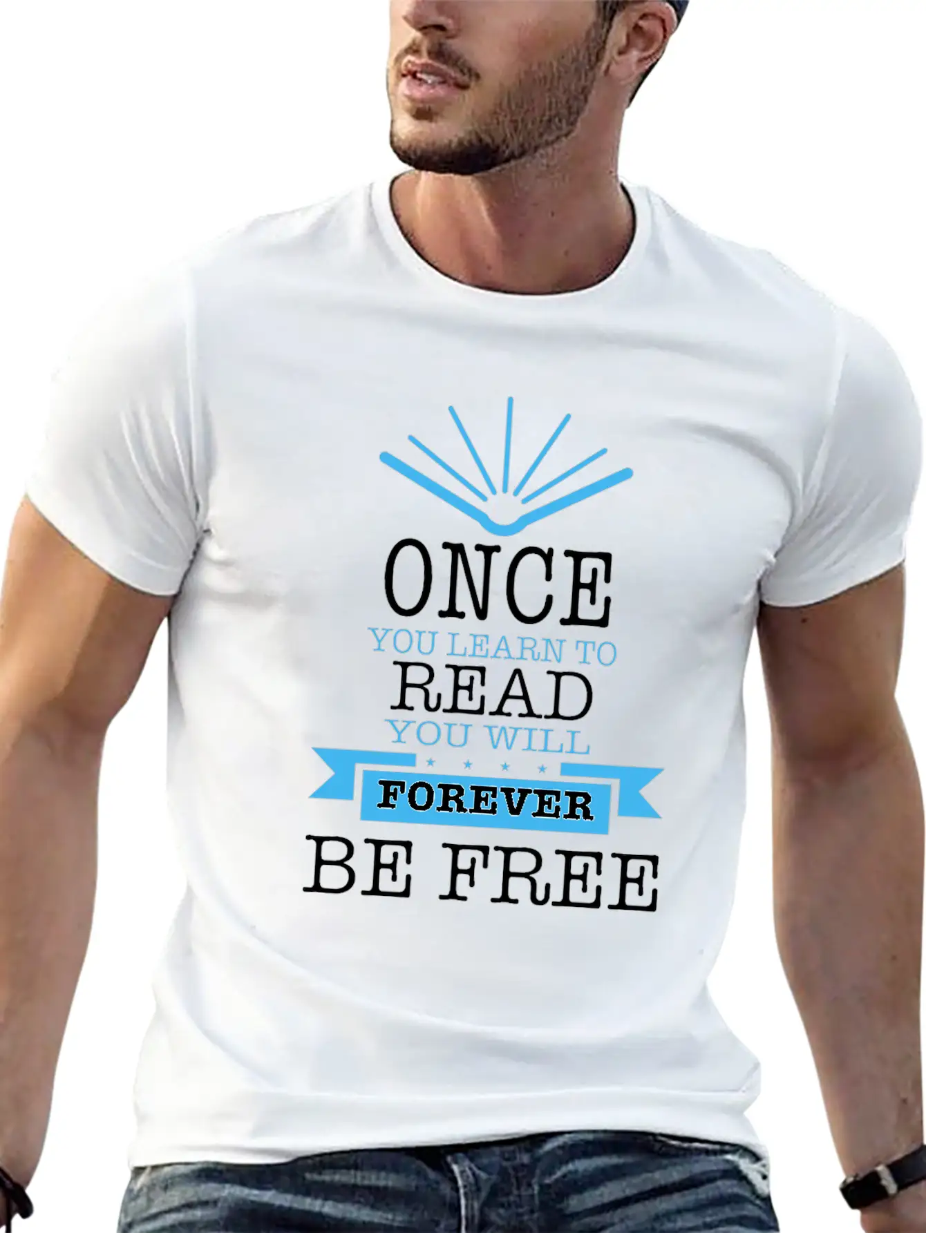 Once You Learn To Read Quote Timeless Short Sleeve Tee – Comfy And Minimalist Design