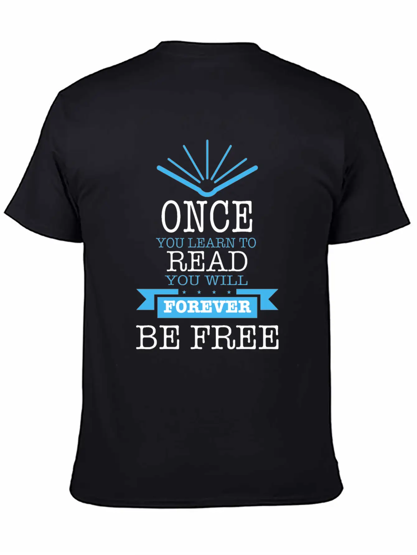 Once You Learn To Read Quote Timeless Short Sleeve Tee – Comfy And Minimalist Design