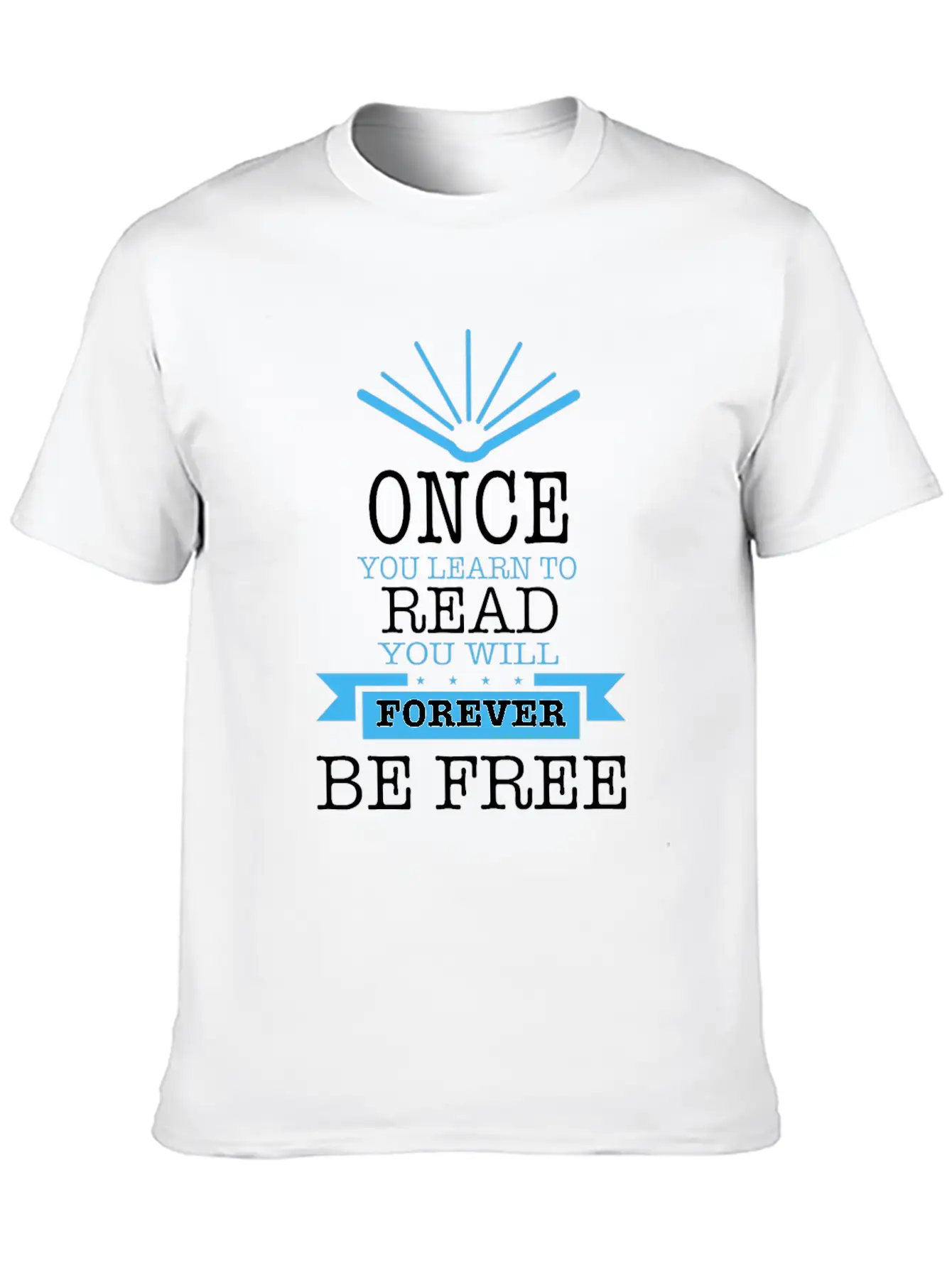 Once You Learn To Read Quote Timeless Short Sleeve Tee – Comfy And Minimalist Design