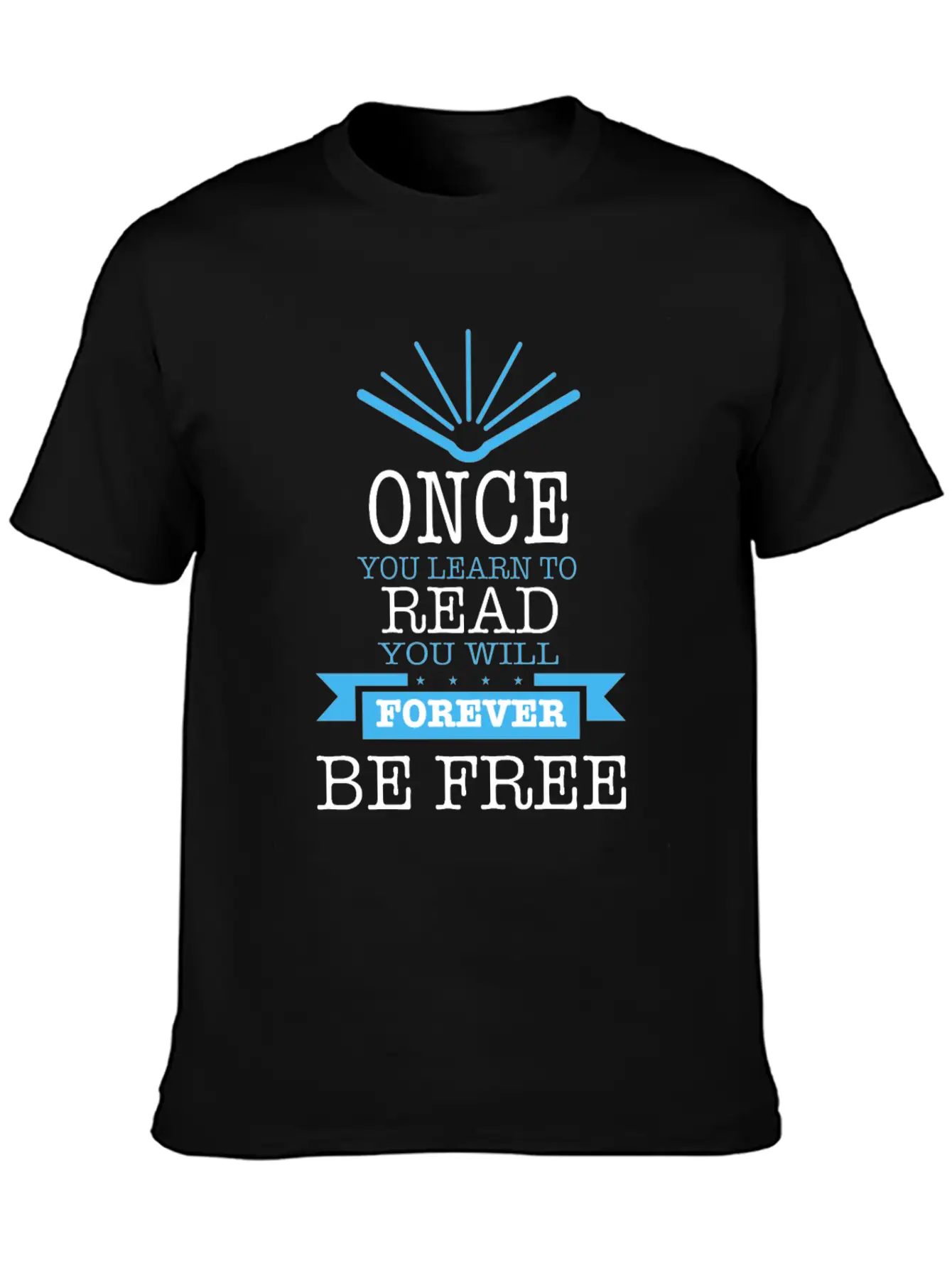 Once You Learn To Read Quote Timeless Short Sleeve Tee – Comfy And Minimalist Design