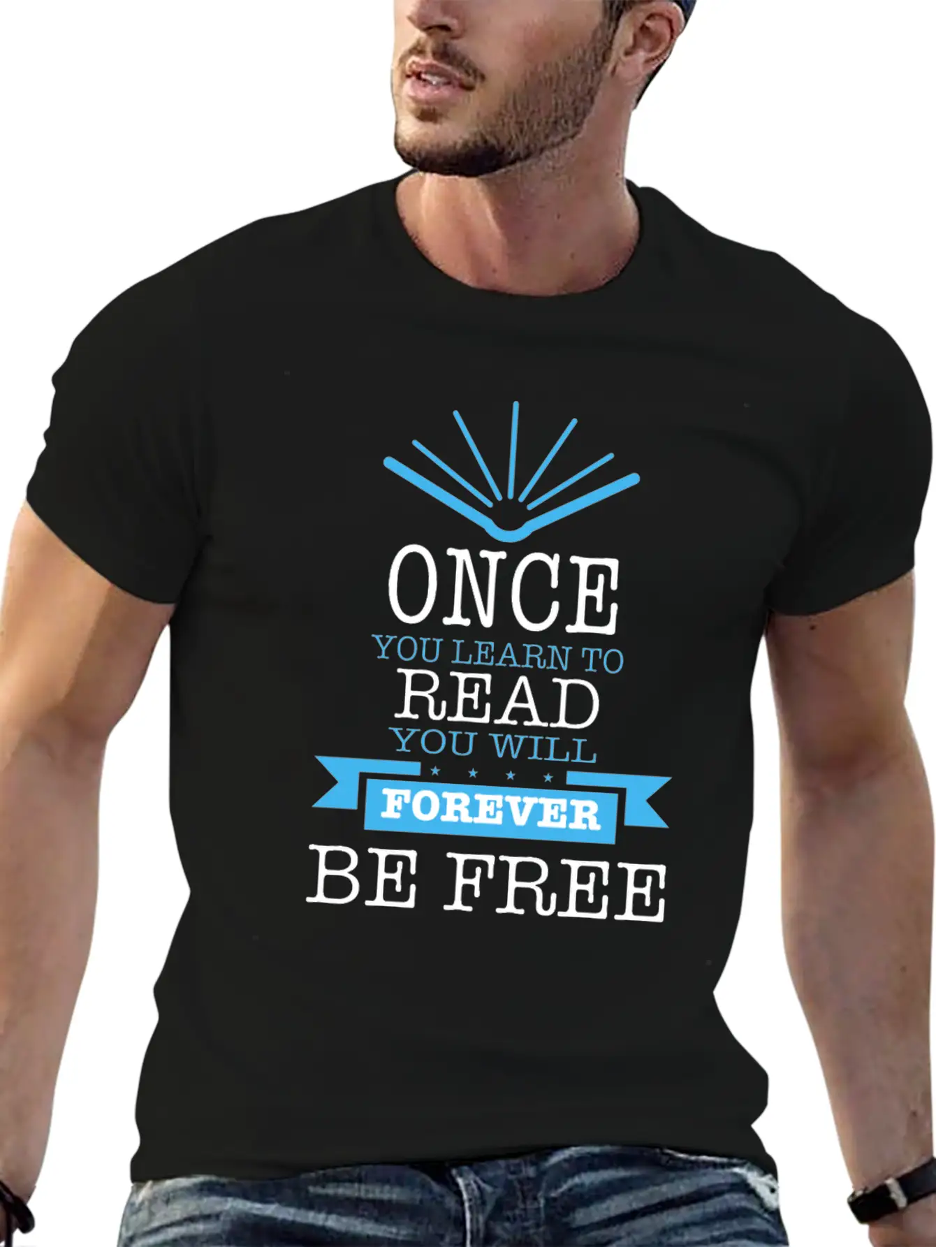 Once You Learn To Read Quote Timeless Short Sleeve Tee – Comfy And Minimalist Design