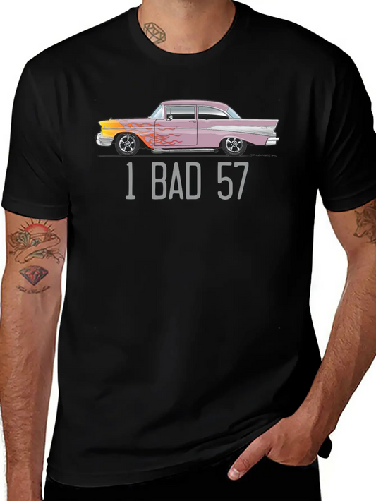 One Bad 57 Dusk Pearl Unisex Short Sleeve Soft Cotton T-Shirt – Casual Everyday Wear