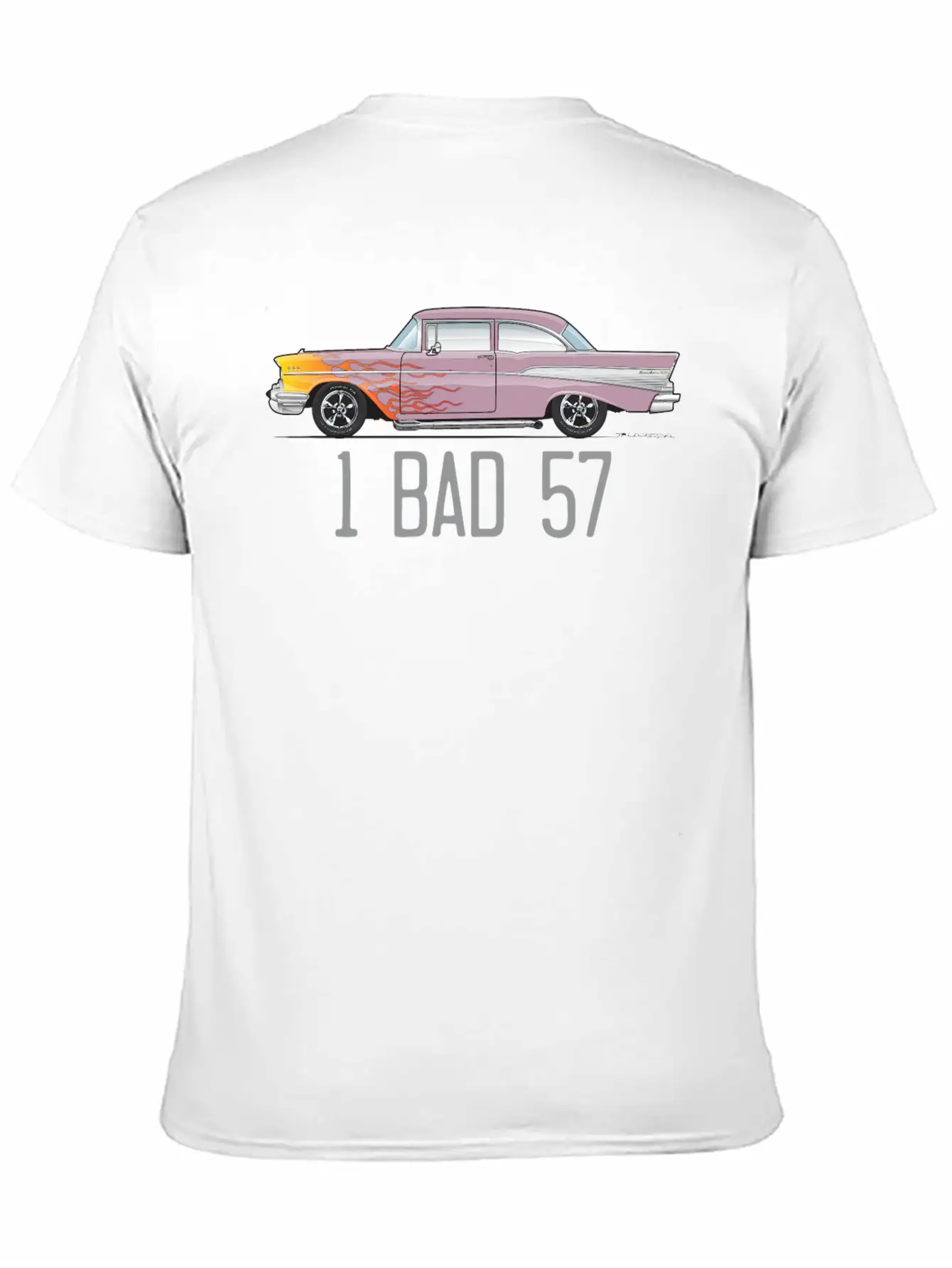 One Bad 57 Dusk Pearl Unisex Short Sleeve Soft Cotton T-Shirt – Casual Everyday Wear
