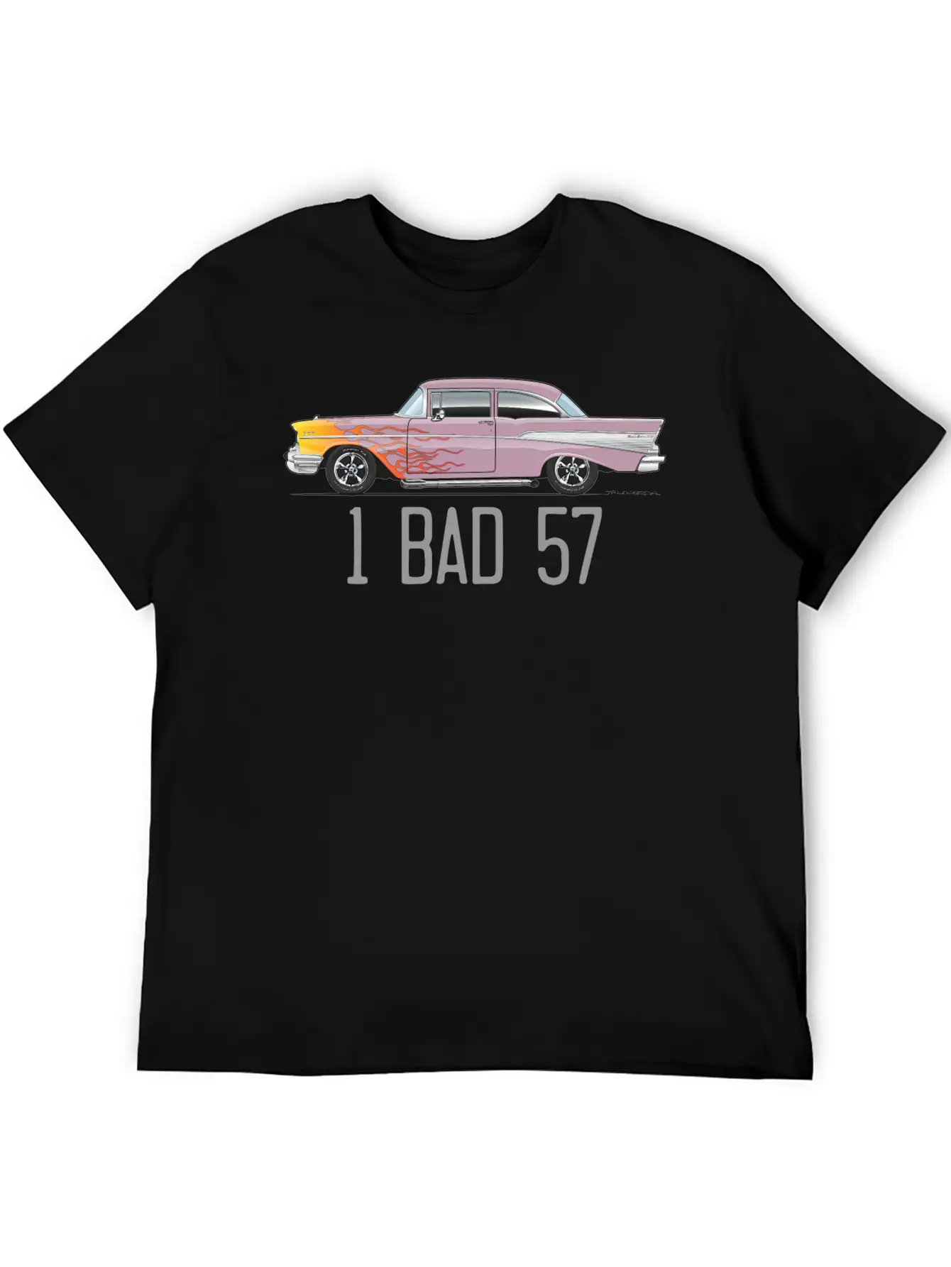 One Bad 57 Dusk Pearl Unisex Short Sleeve Soft Cotton T-Shirt – Casual Everyday Wear