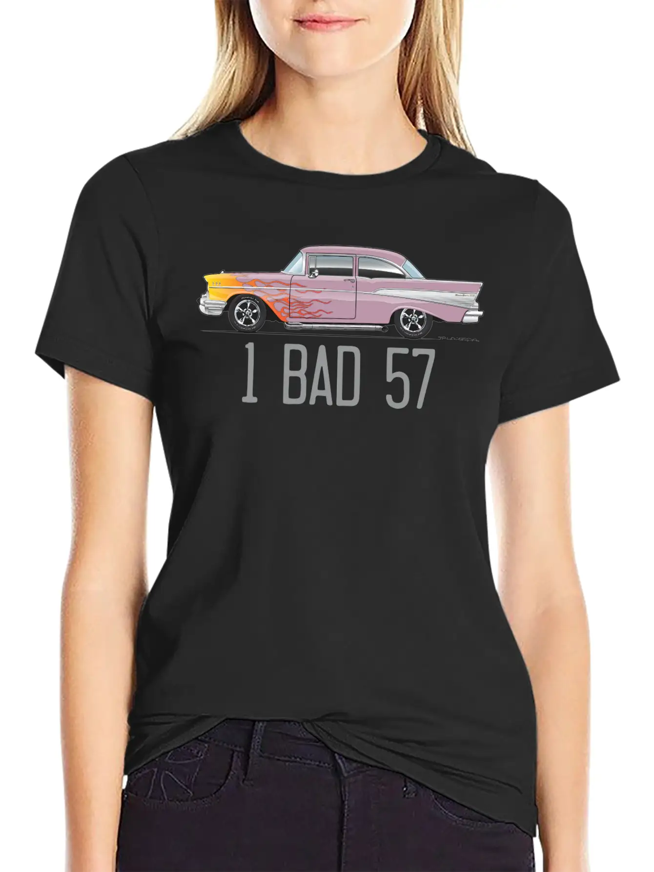One Bad 57 Dusk Pearl Unisex Short Sleeve Soft Cotton T-Shirt – Casual Everyday Wear