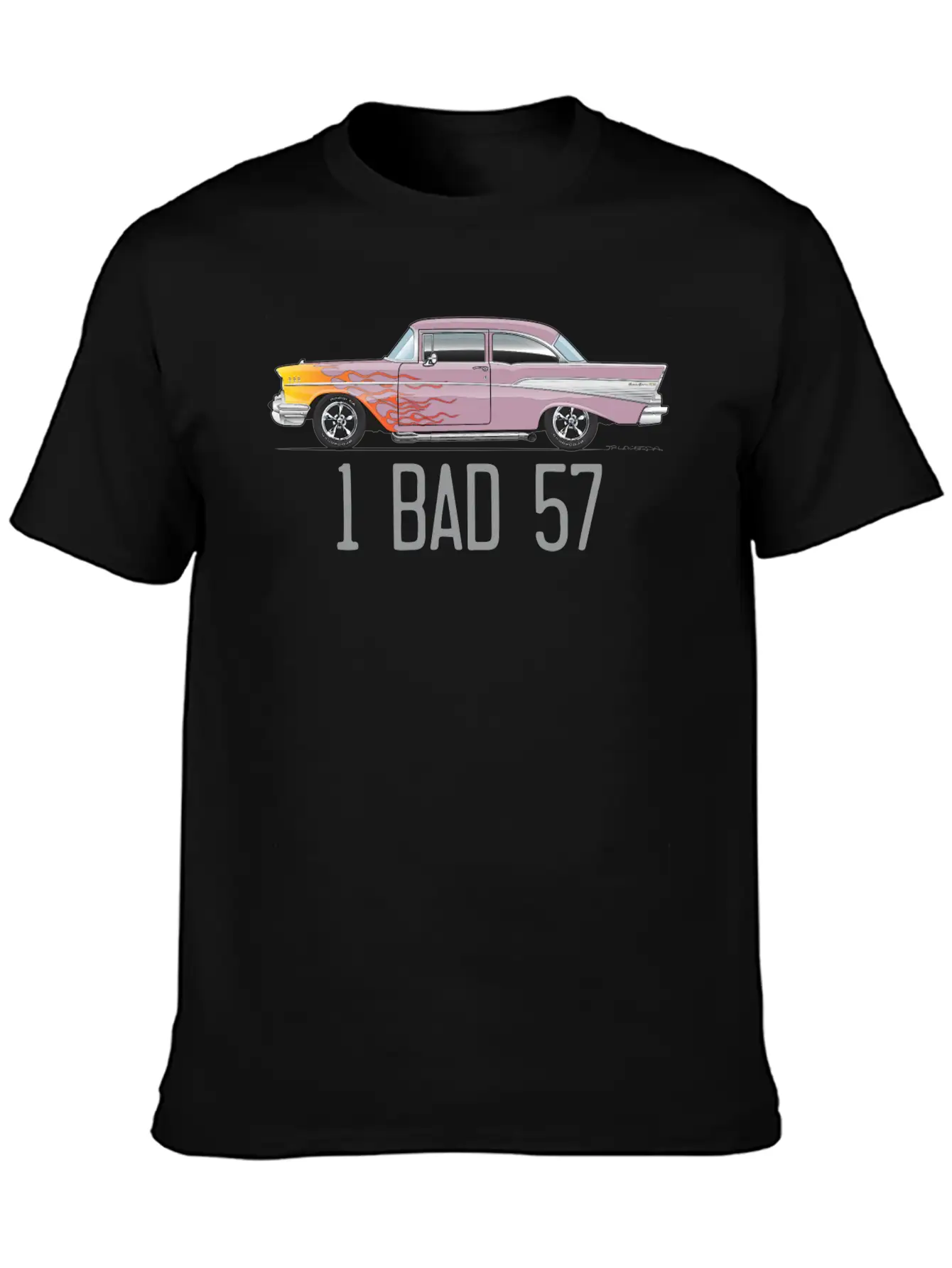 One Bad 57 Dusk Pearl Unisex Short Sleeve Soft Cotton T-Shirt – Casual Everyday Wear
