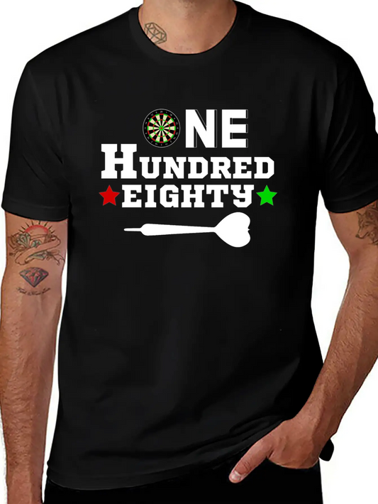 One Hundred Eighty 180 - Geschenk / Sport Unisex Short Sleeve Soft Cotton T-Shirt – Casual Everyday Wear