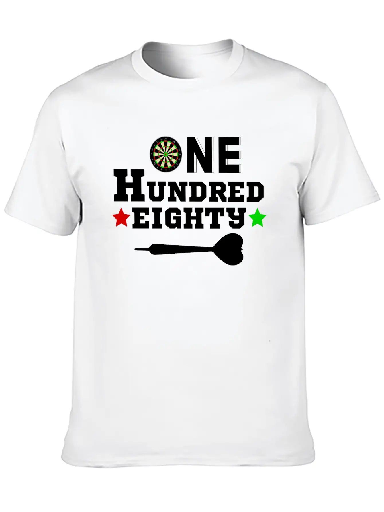One Hundred Eighty 180 - Geschenk / Sport Unisex Short Sleeve Soft Cotton T-Shirt – Casual Everyday Wear