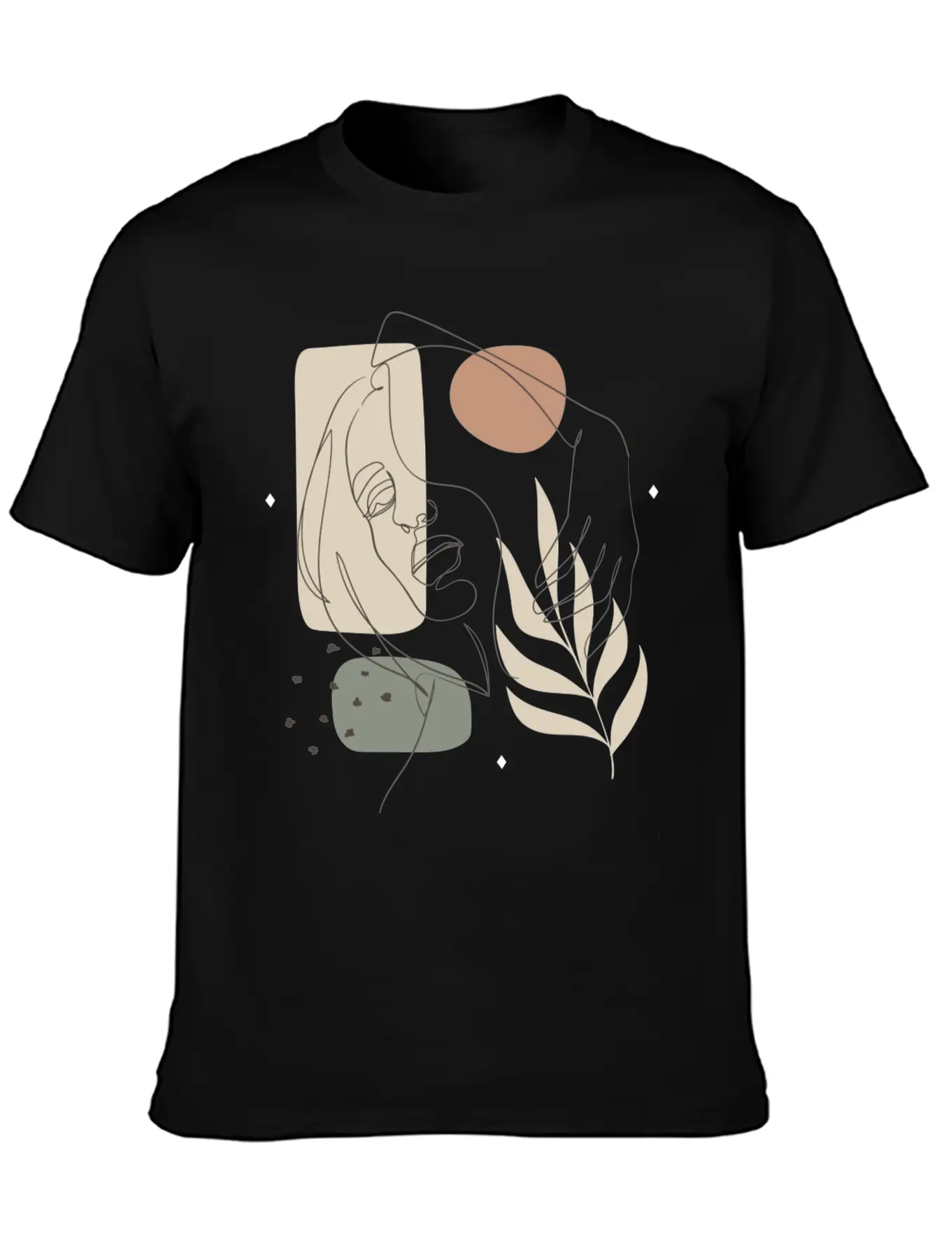 One Line Art, One Line, Line Art, Line Drawing Essential Unisex Summer Tee – Soft Cotton Casual Fit