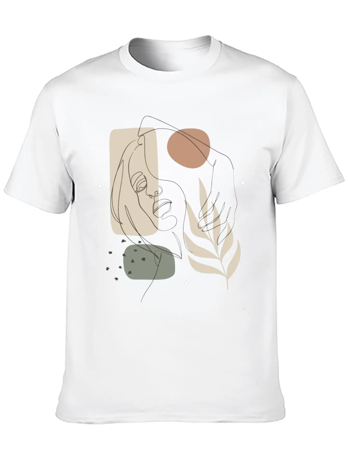 One Line Art, One Line, Line Art, Line Drawing Essential Unisex Summer Tee – Soft Cotton Casual Fit