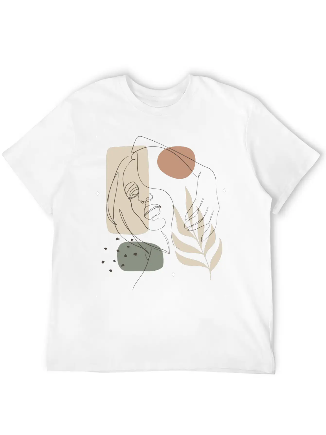 One Line Art, One Line, Line Art, Line Drawing Essential Unisex Summer Tee – Soft Cotton Casual Fit