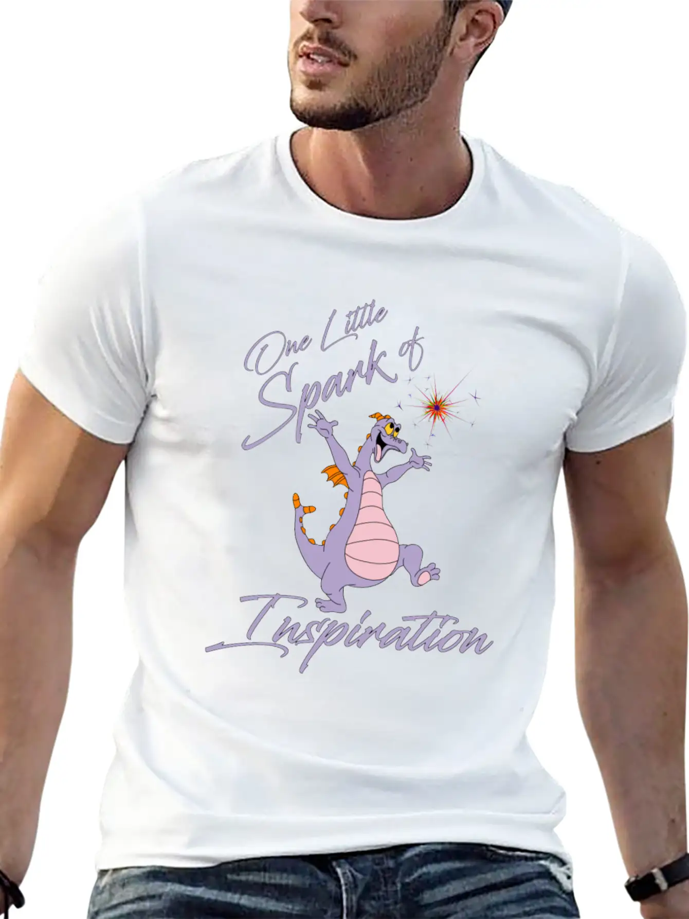One Little Spark Of Inspiration Basic Graphic T-Shirt – Daily Comfort In Soft Cotton