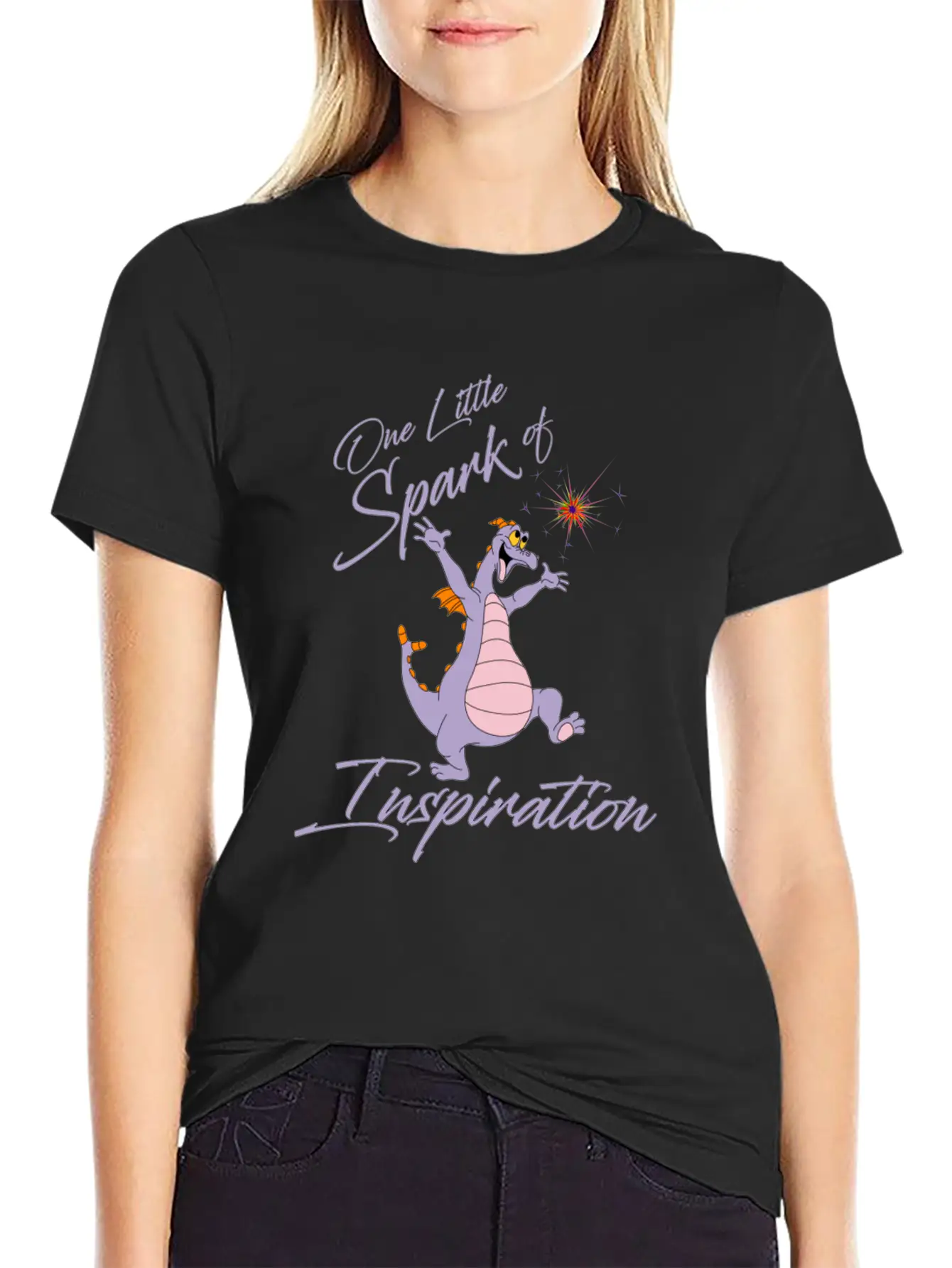 One Little Spark Of Inspiration Basic Graphic T-Shirt – Daily Comfort In Soft Cotton