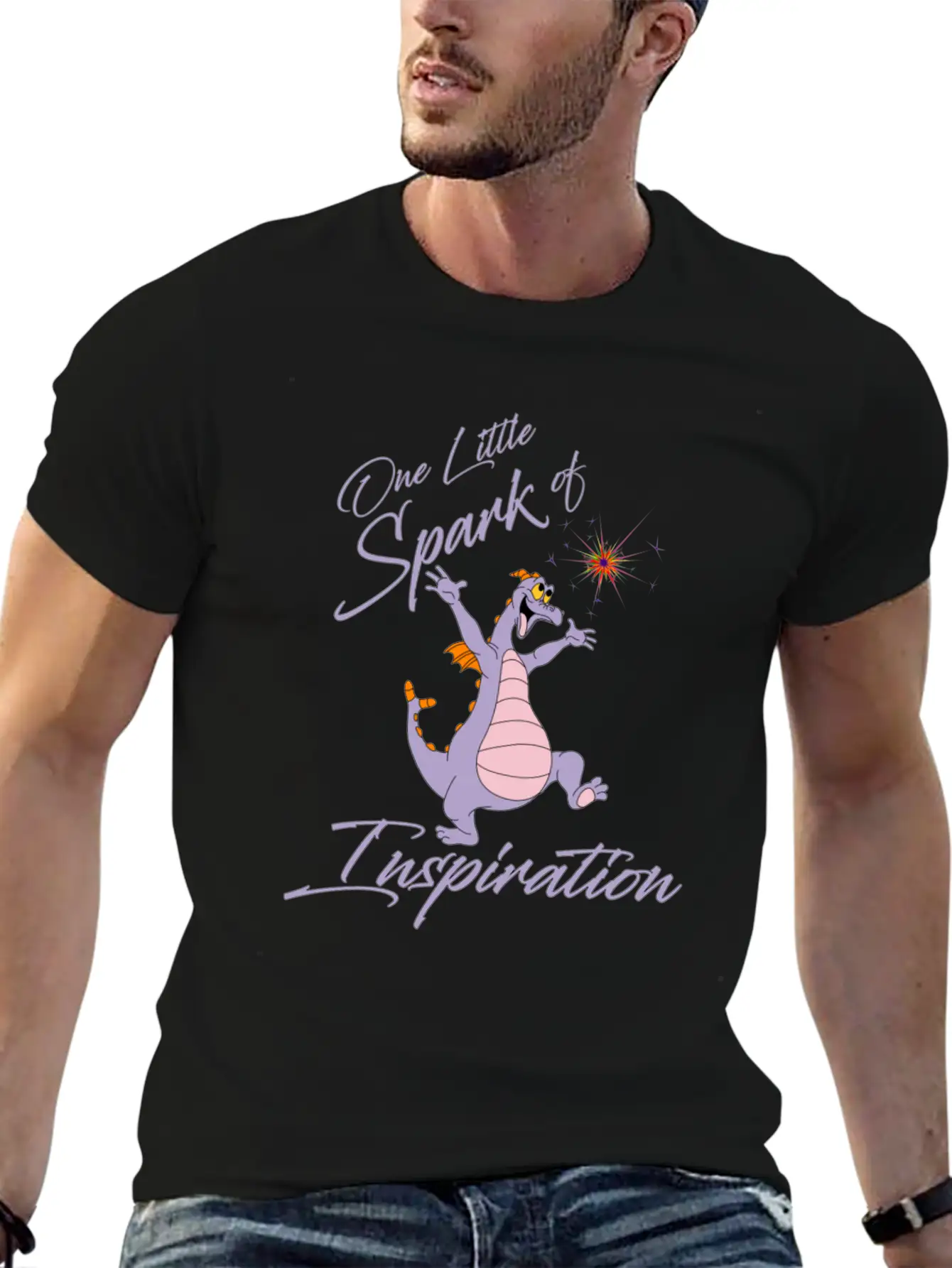 One Little Spark Of Inspiration Basic Graphic T-Shirt – Daily Comfort In Soft Cotton