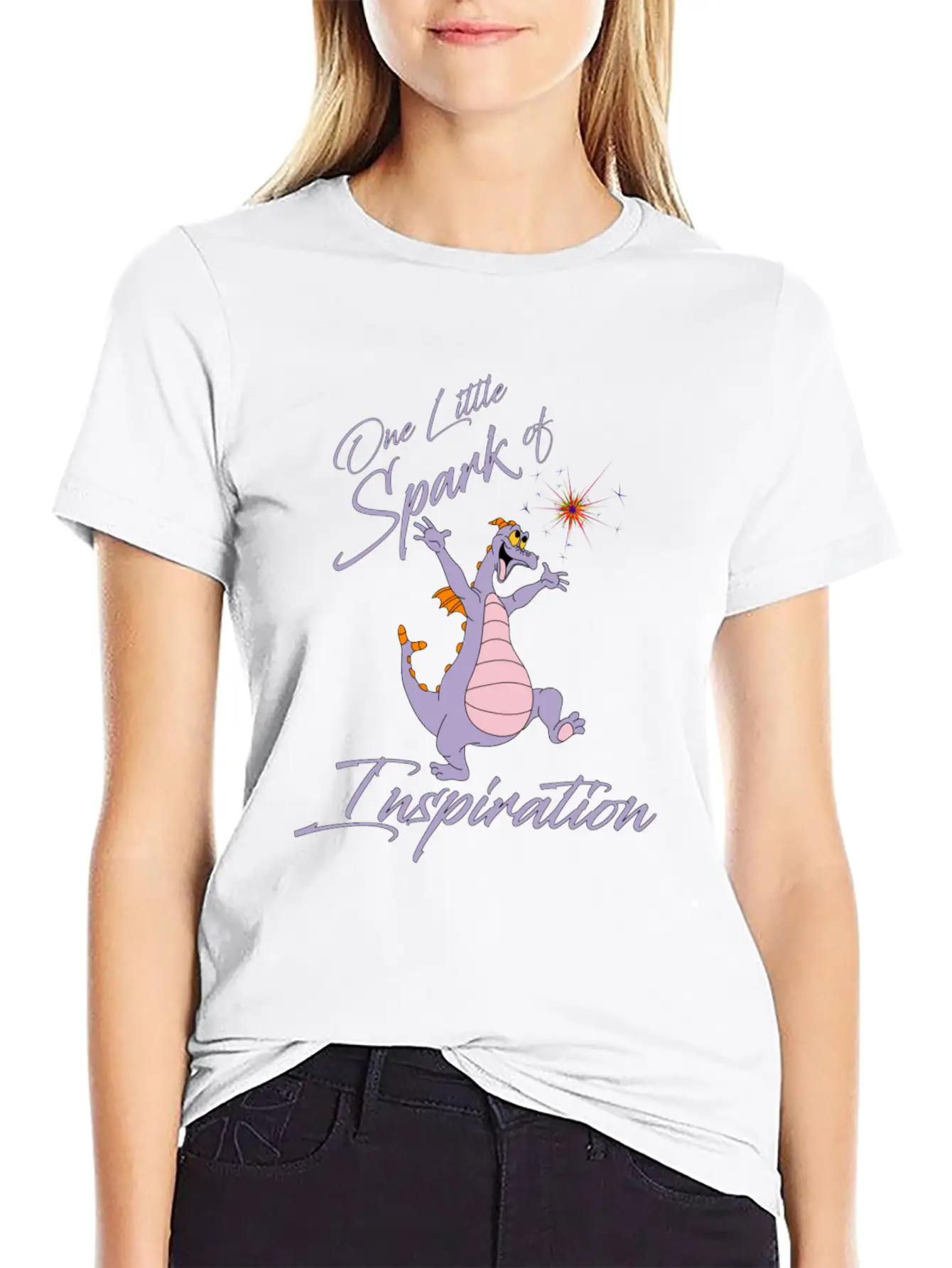 One Little Spark Of Inspiration Basic Graphic T-Shirt – Daily Comfort In Soft Cotton
