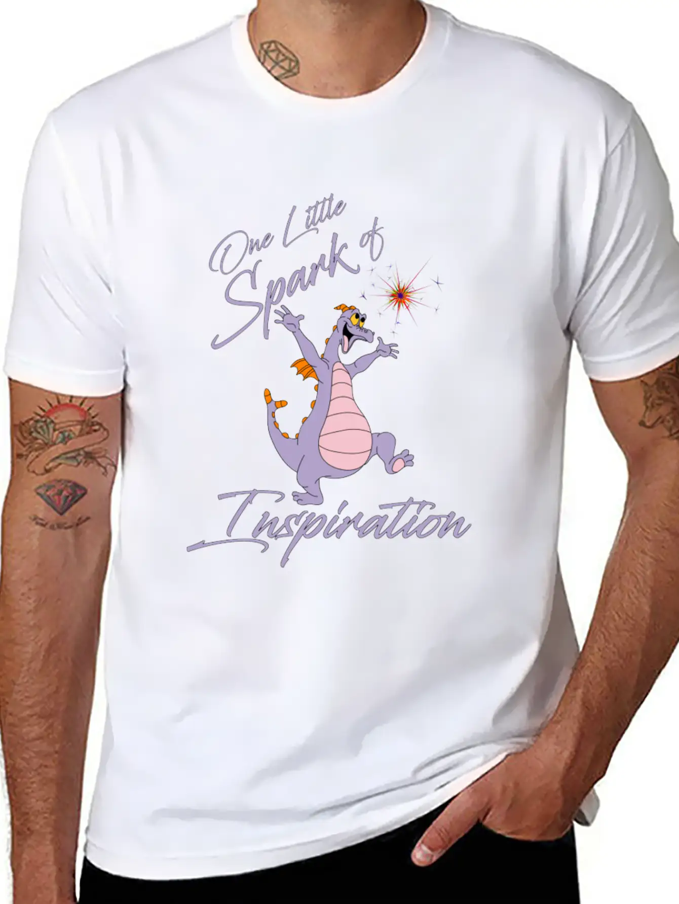 One Little Spark Of Inspiration Basic Graphic T-Shirt – Daily Comfort In Soft Cotton