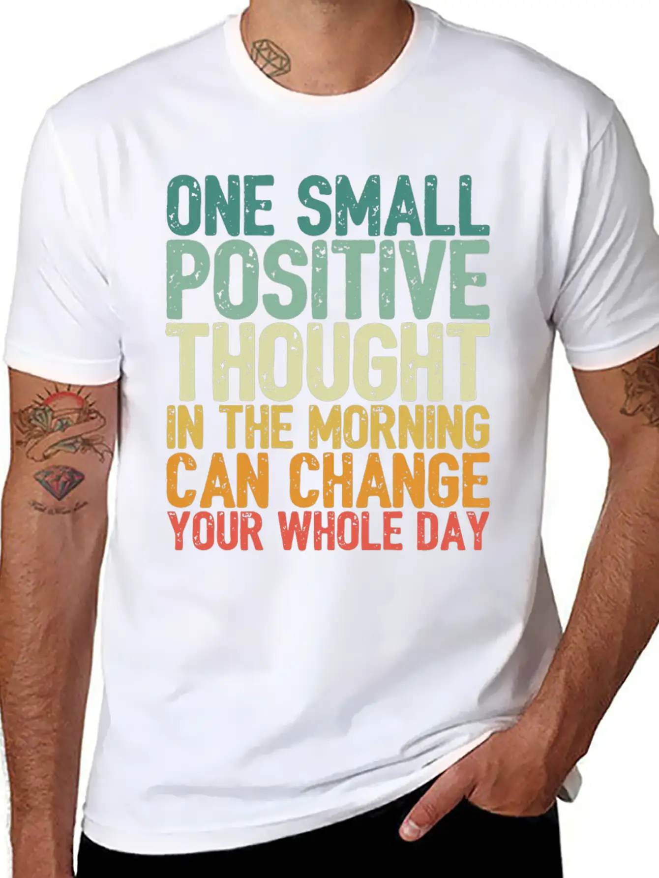 One Small Positive Thought Can Change Whole Day Comfortable Minimalist Graphic Tee – Summer Style Essential