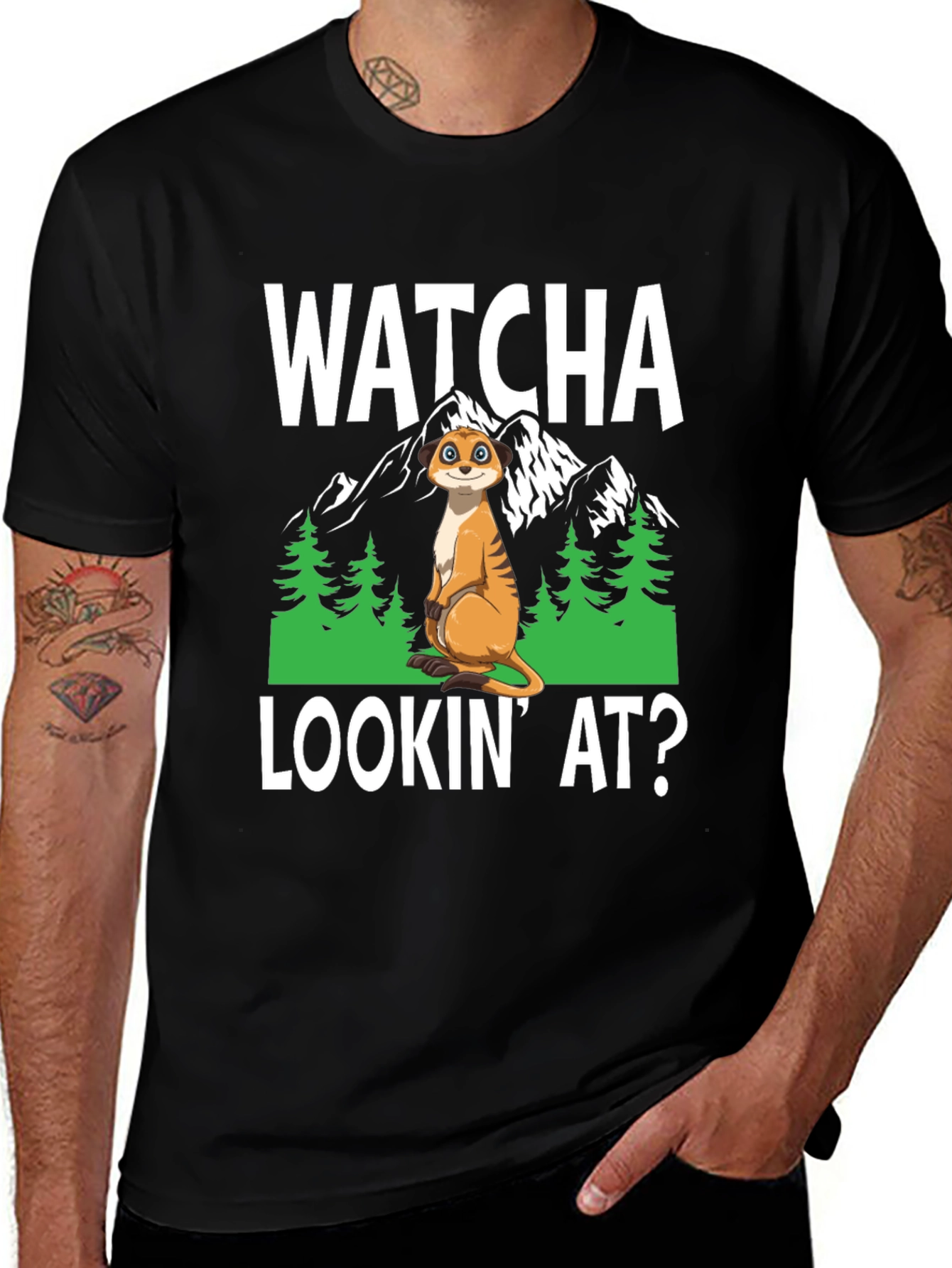 Watcha Lookin At? Meerkat Graphic Tee