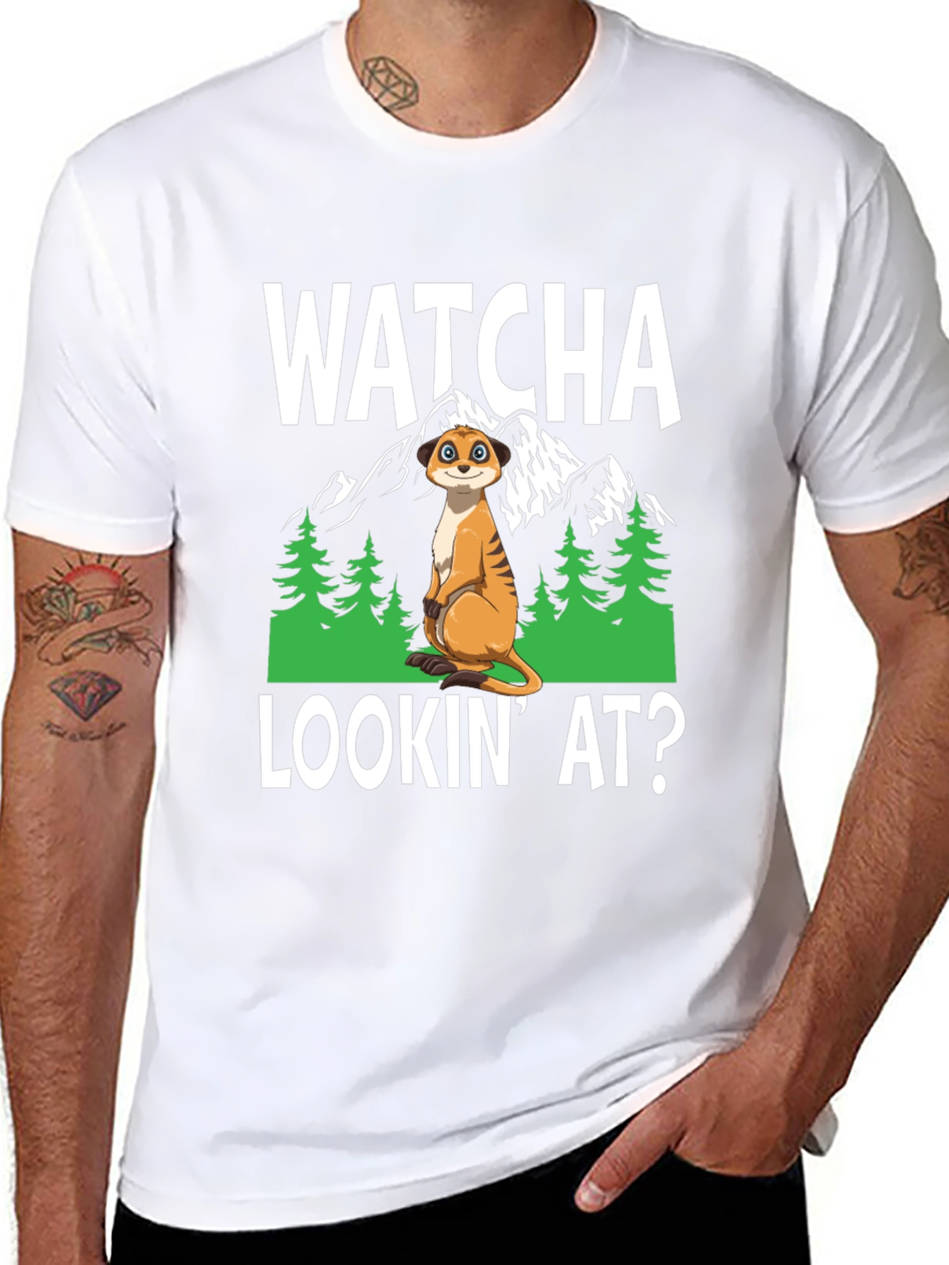 Watcha Lookin At? Meerkat Graphic Tee