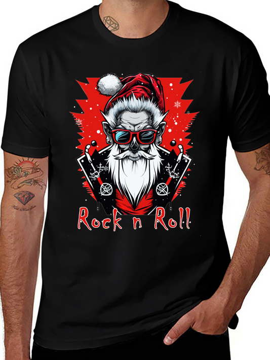 Rock n Roll Santa Graphic Tee