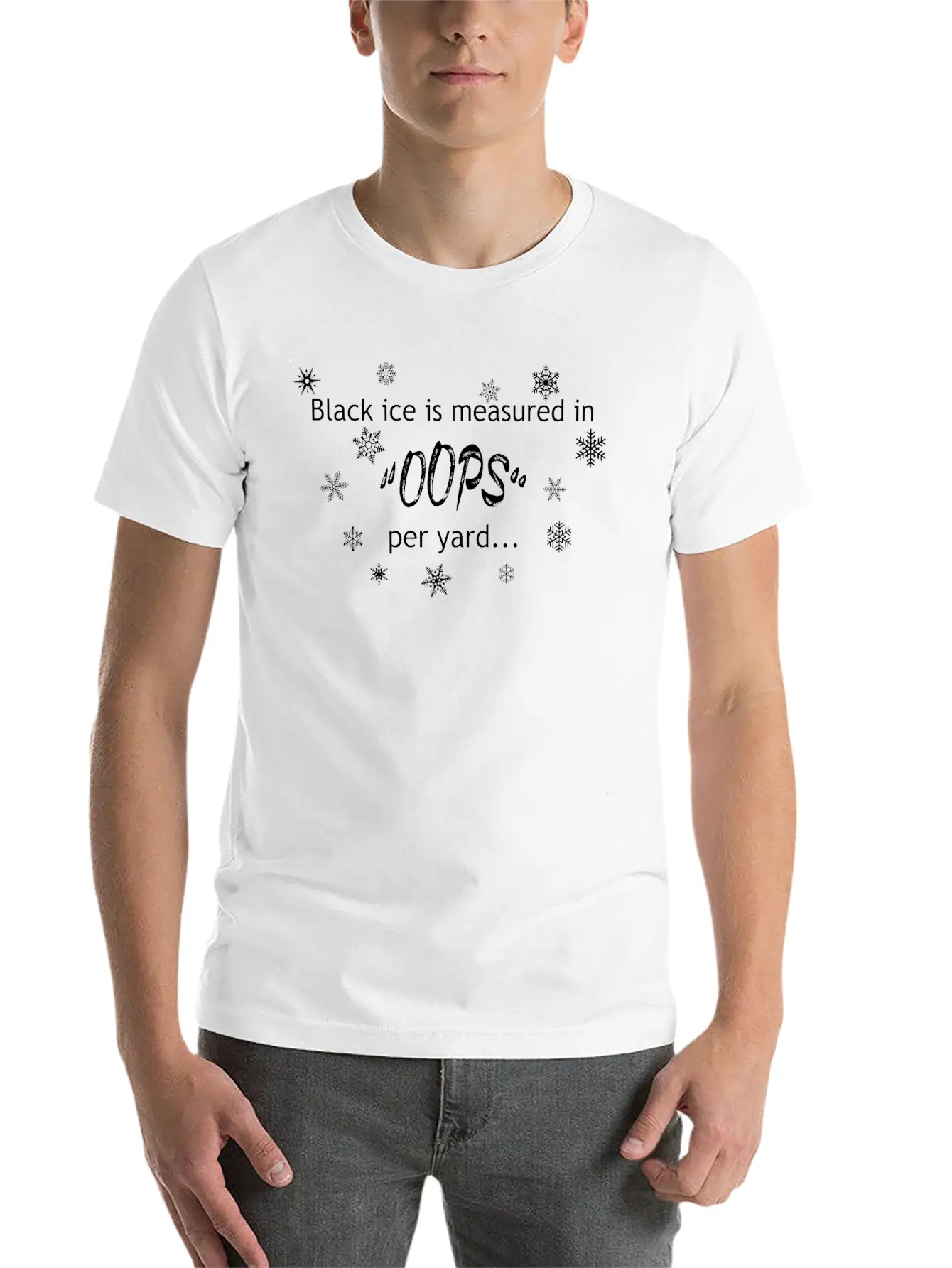 Oops Per Yard BP B 8XFci Unisex Short Sleeve Soft Cotton T-Shirt – Casual Everyday Wear