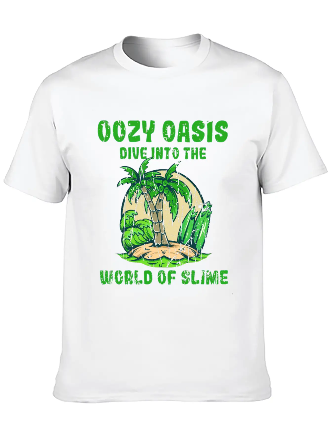 Oozy Oasis: Dive Into The World Of Slime - Slime Stylish Everyday T-Shirt – Unisex Basic Cotton Tee