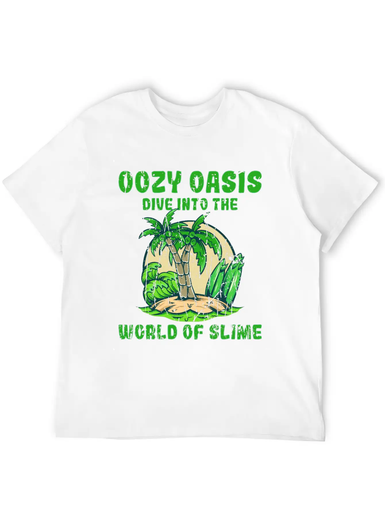 Oozy Oasis: Dive Into The World Of Slime - Slime Stylish Everyday T-Shirt – Unisex Basic Cotton Tee