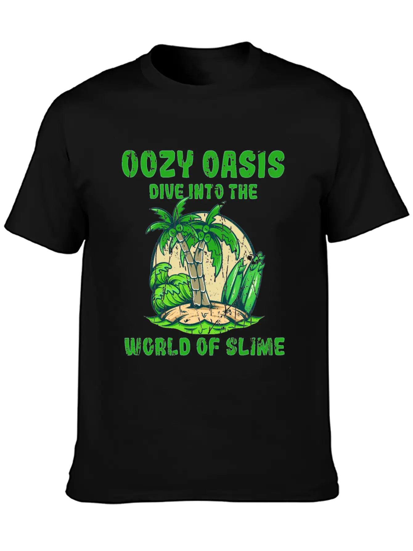 Oozy Oasis: Dive Into The World Of Slime - Slime Stylish Everyday T-Shirt – Unisex Basic Cotton Tee