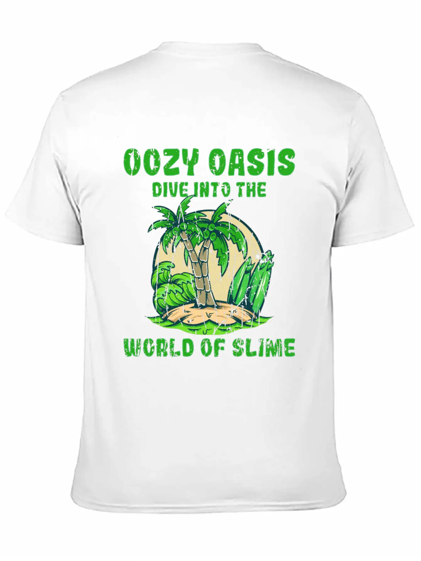 Oozy Oasis: Dive Into The World Of Slime - Slime Stylish Everyday T-Shirt – Unisex Basic Cotton Tee