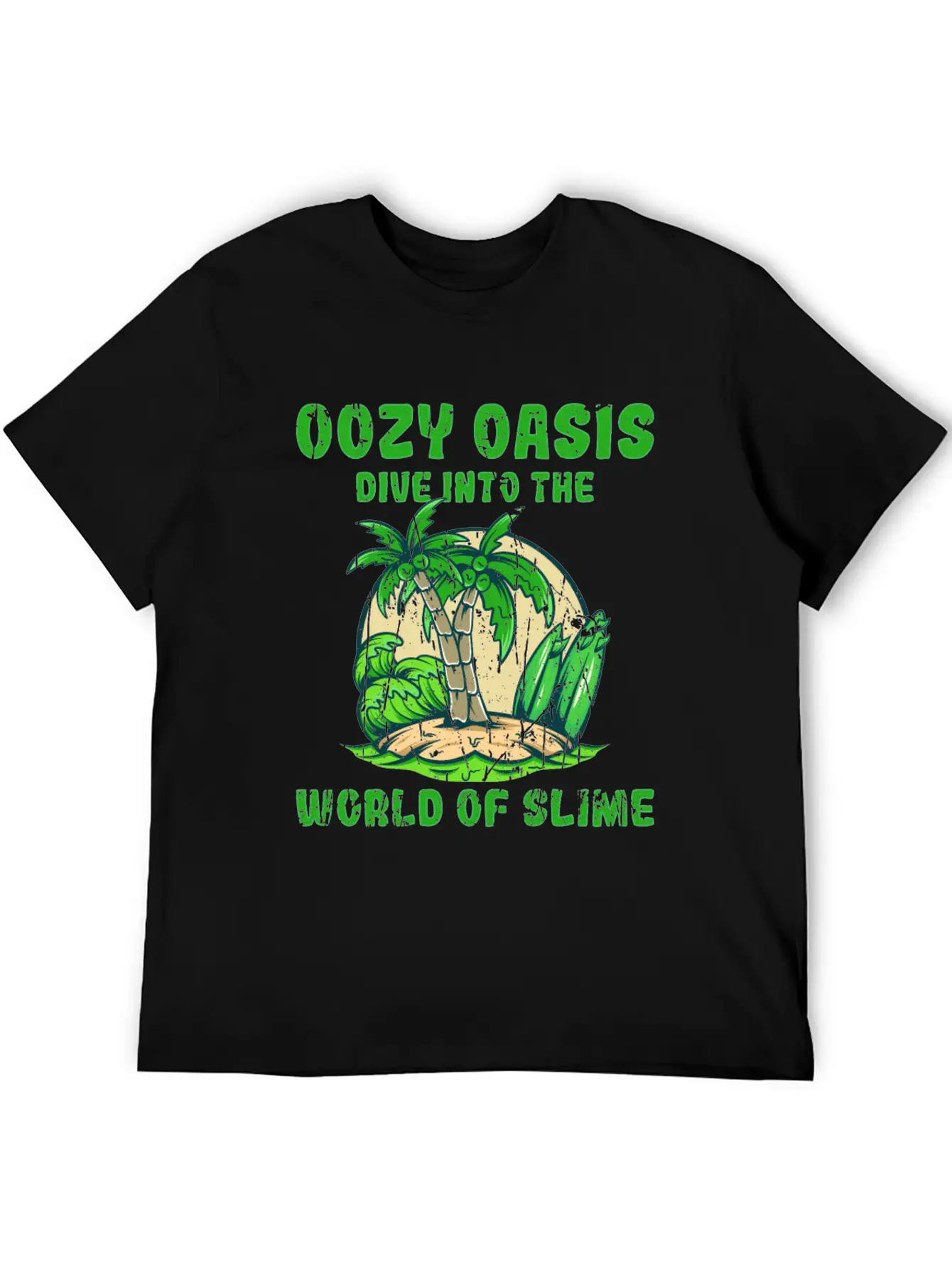 Oozy Oasis: Dive Into The World Of Slime - Slime Stylish Everyday T-Shirt – Unisex Basic Cotton Tee