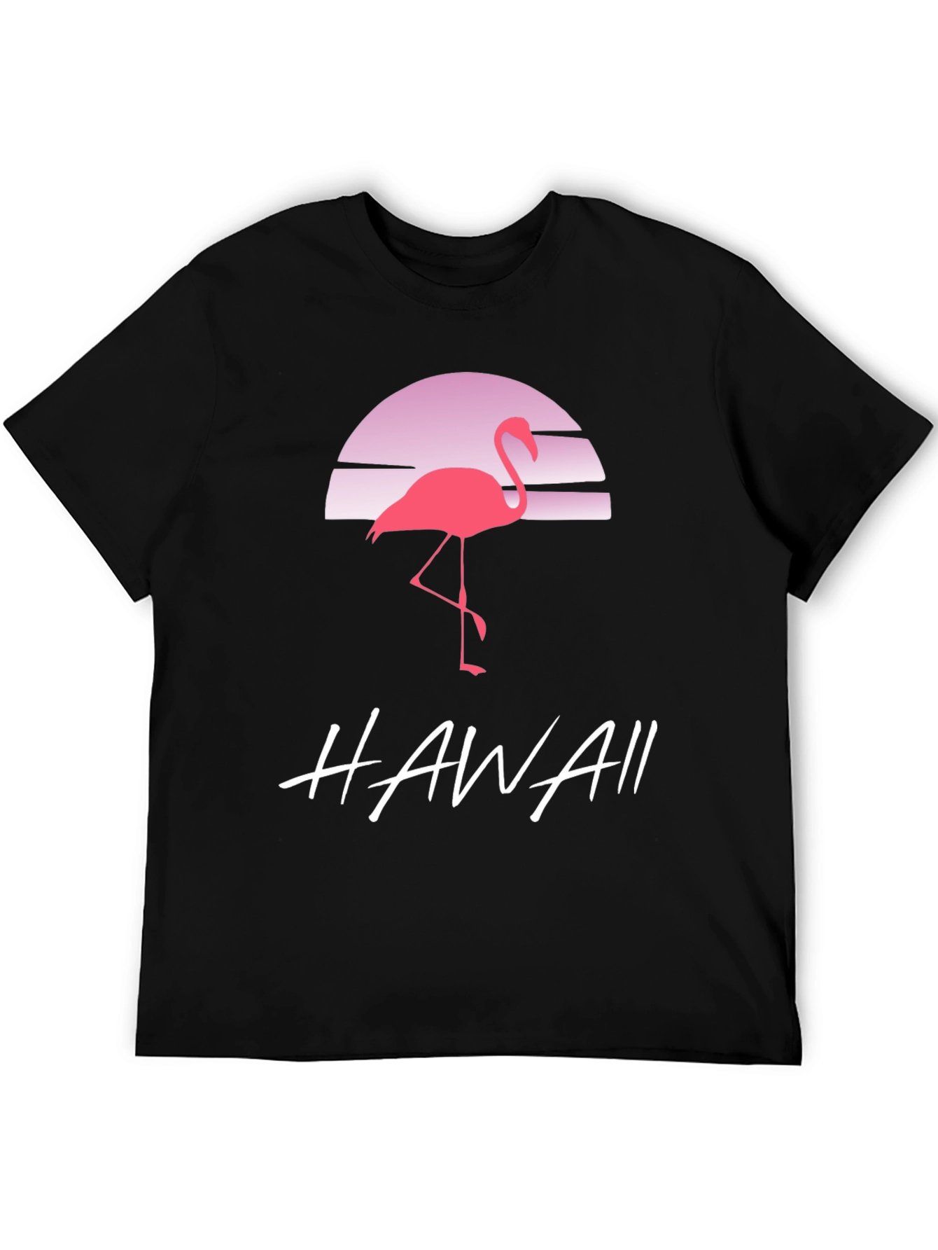 Retro Flamingo Hawaii Graphic Tee