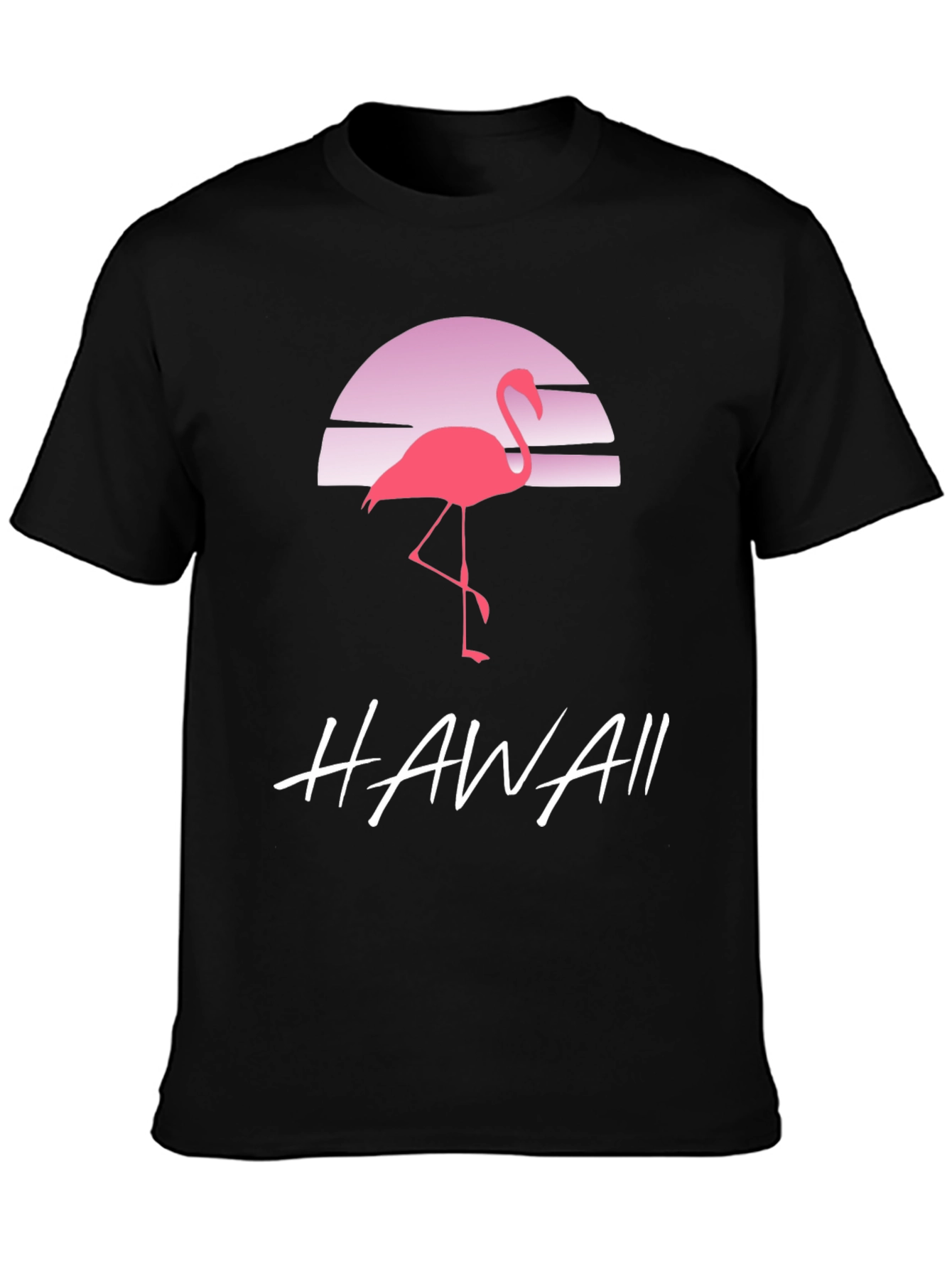 Retro Flamingo Hawaii Graphic Tee