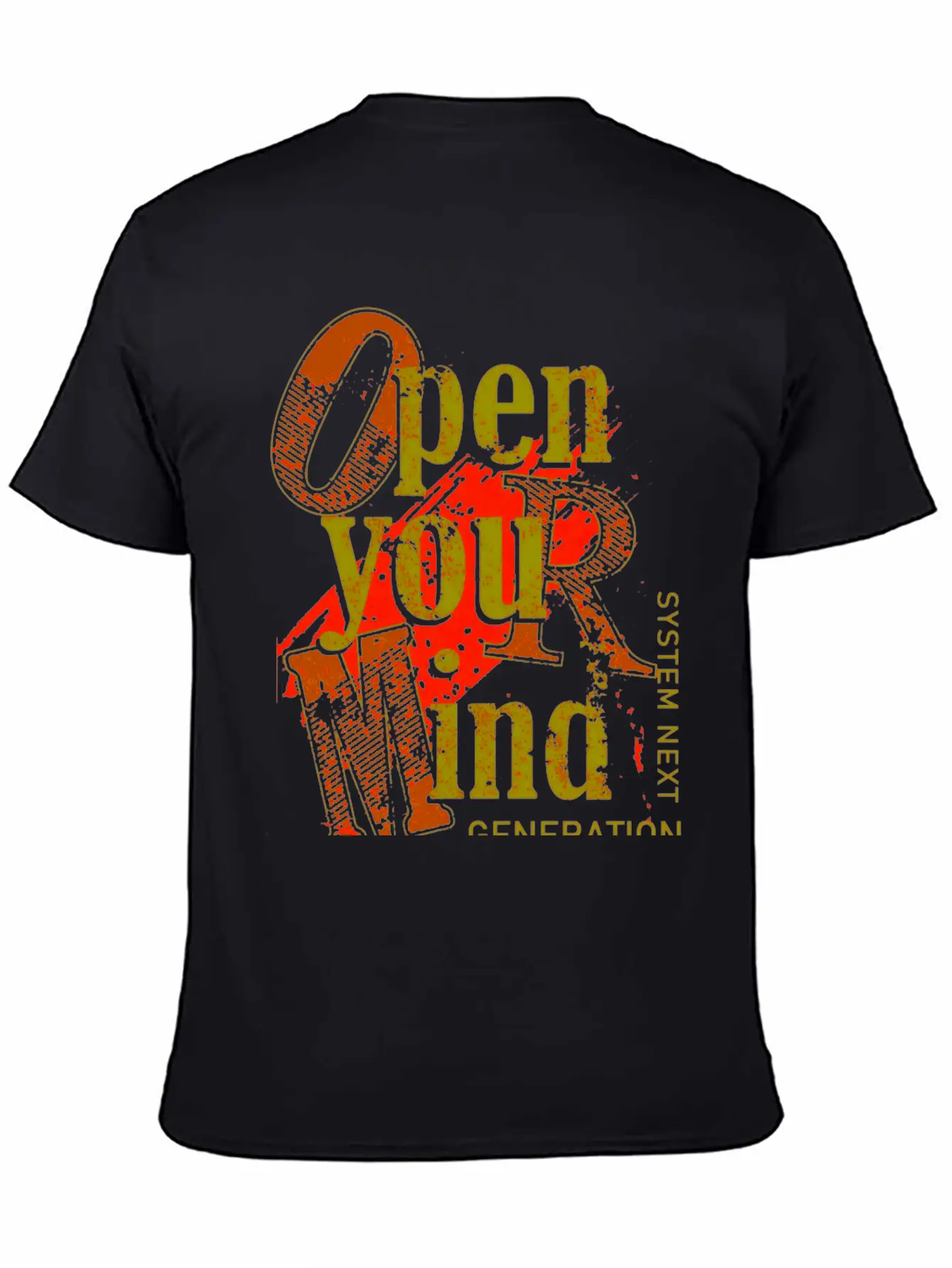 Open Your Mind Title Of Creativity Text Arts Stylish Everyday T-Shirt – Unisex Basic Cotton Tee