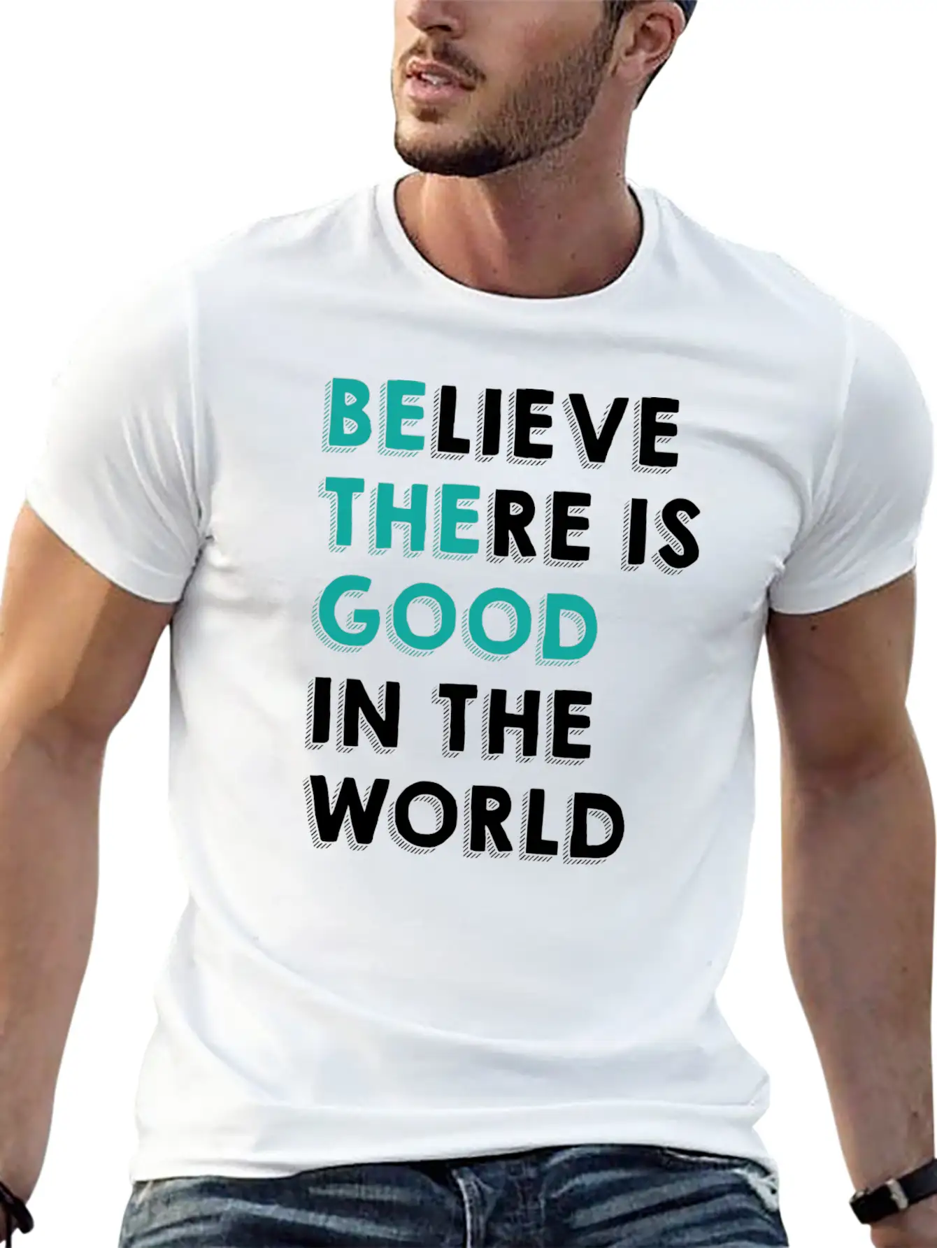 Optimism Good In The World Cool Gift Timeless Short Sleeve Tee – Comfy And Minimalist Design