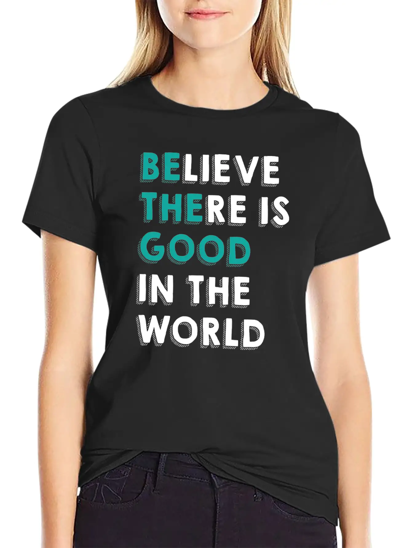 Optimism Good In The World Cool Gift Timeless Short Sleeve Tee – Comfy And Minimalist Design